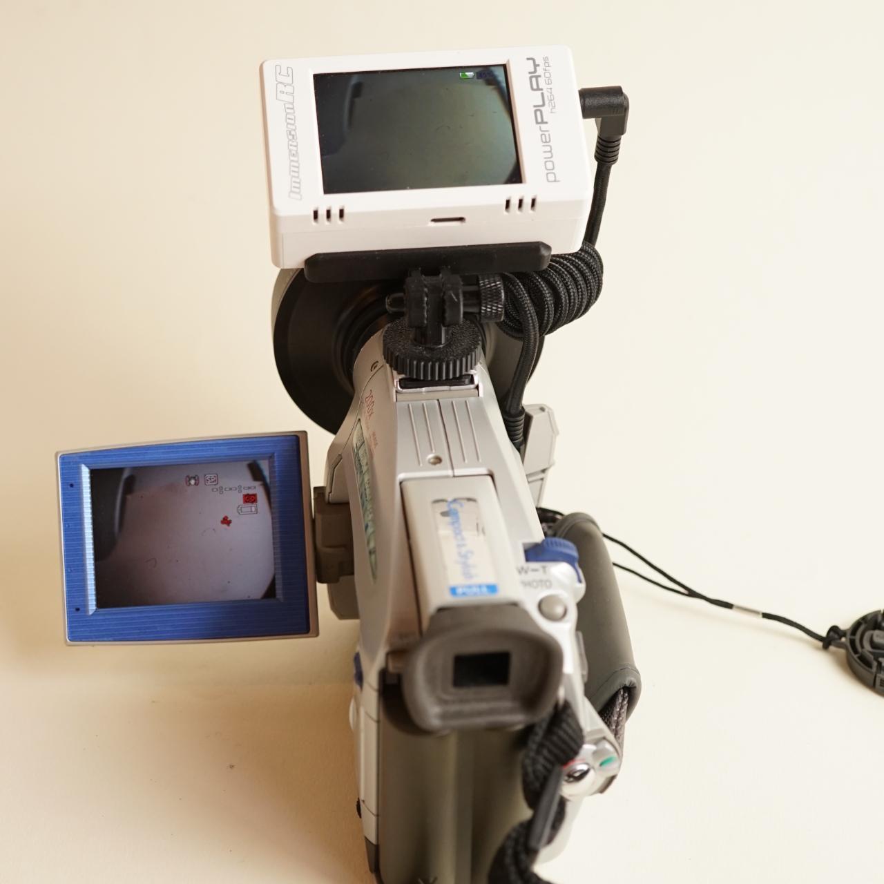 Canon ZR25 MiniDV Camcorder with Tapeless Setup + Fisheye | Camcorder | Tested & Working | Silver
