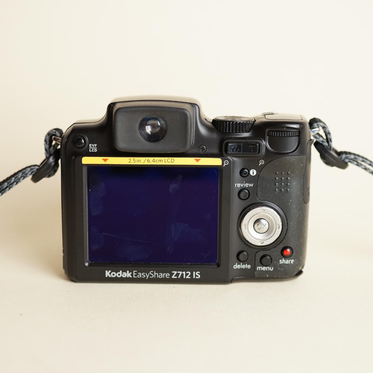 Kodak EasyShare Z712 IS Digital Camera | 7.1MP | Tested & Working | Back