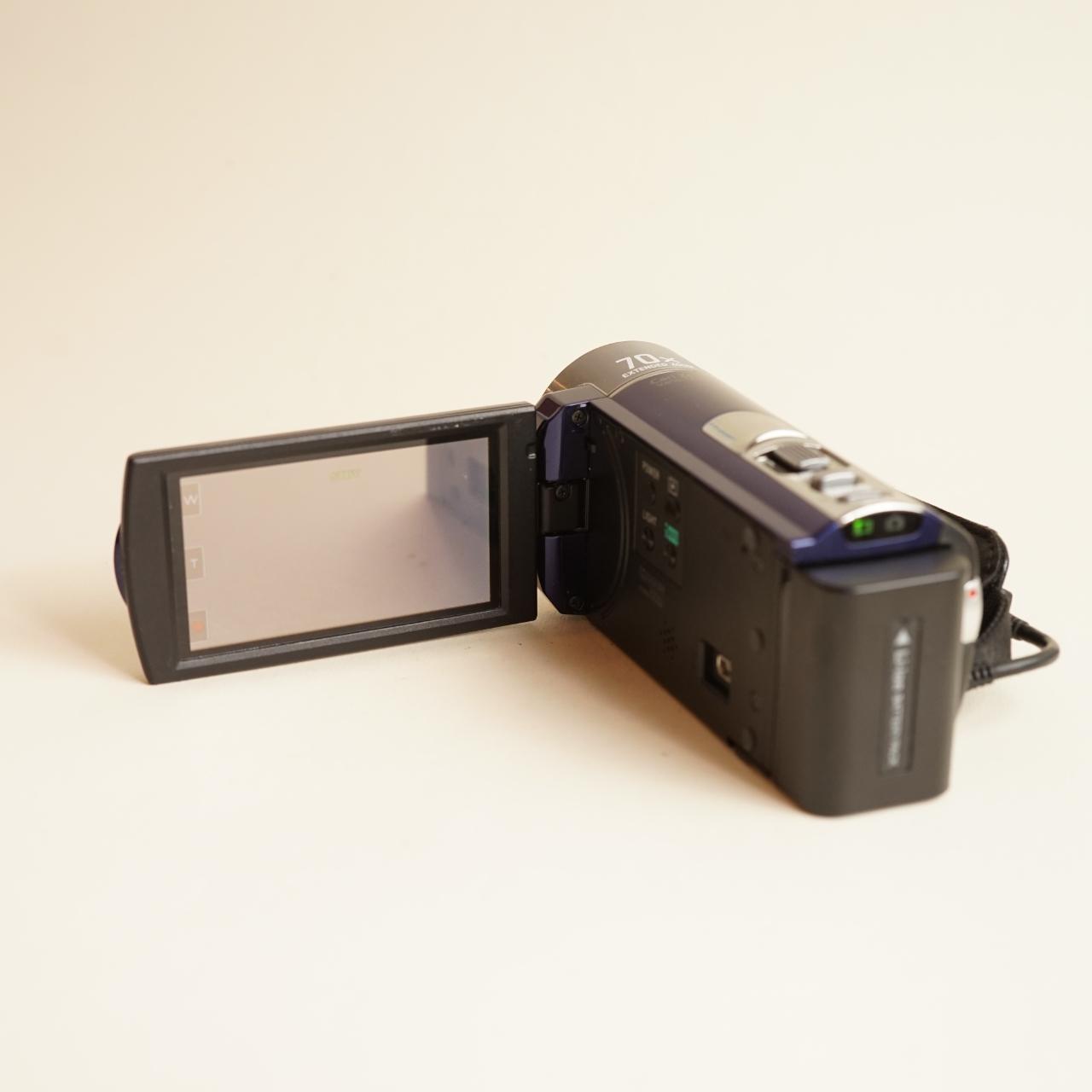 Sony Handycam DCR-SX65 Camcorder | 70x Zoom | Tested & Working | Blue