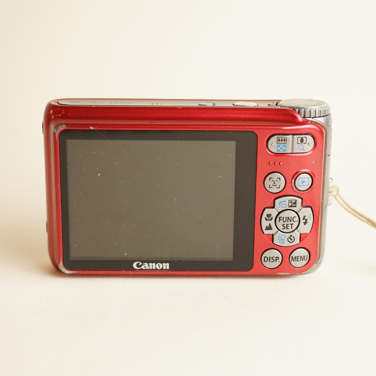 Canon PowerShot A3100 IS Digital Camera | 12.1MP | Tested & Working | Red