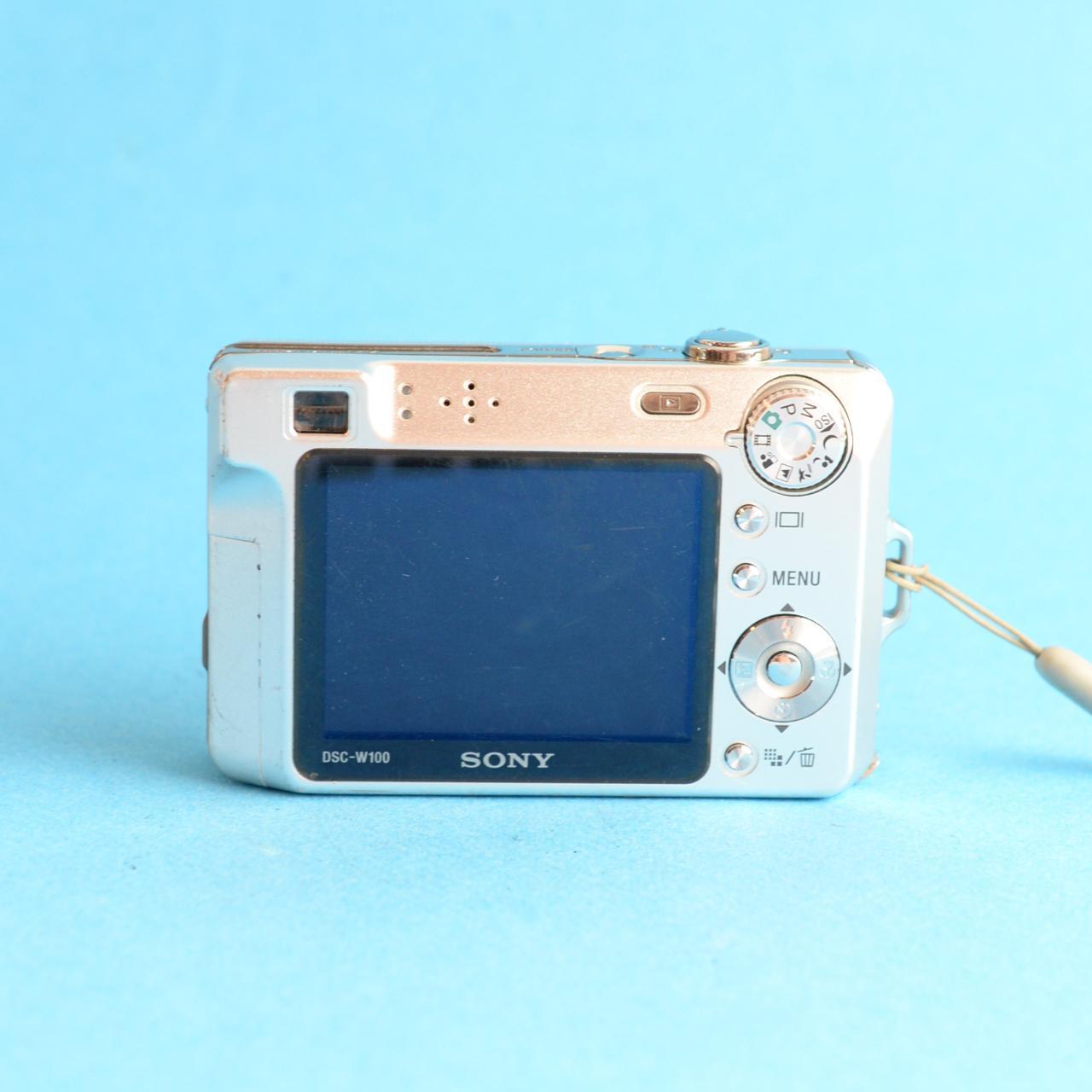 Sony Cyber-shot DSC-W100 Digital Camera | 8MP | Tested & Working | Silver