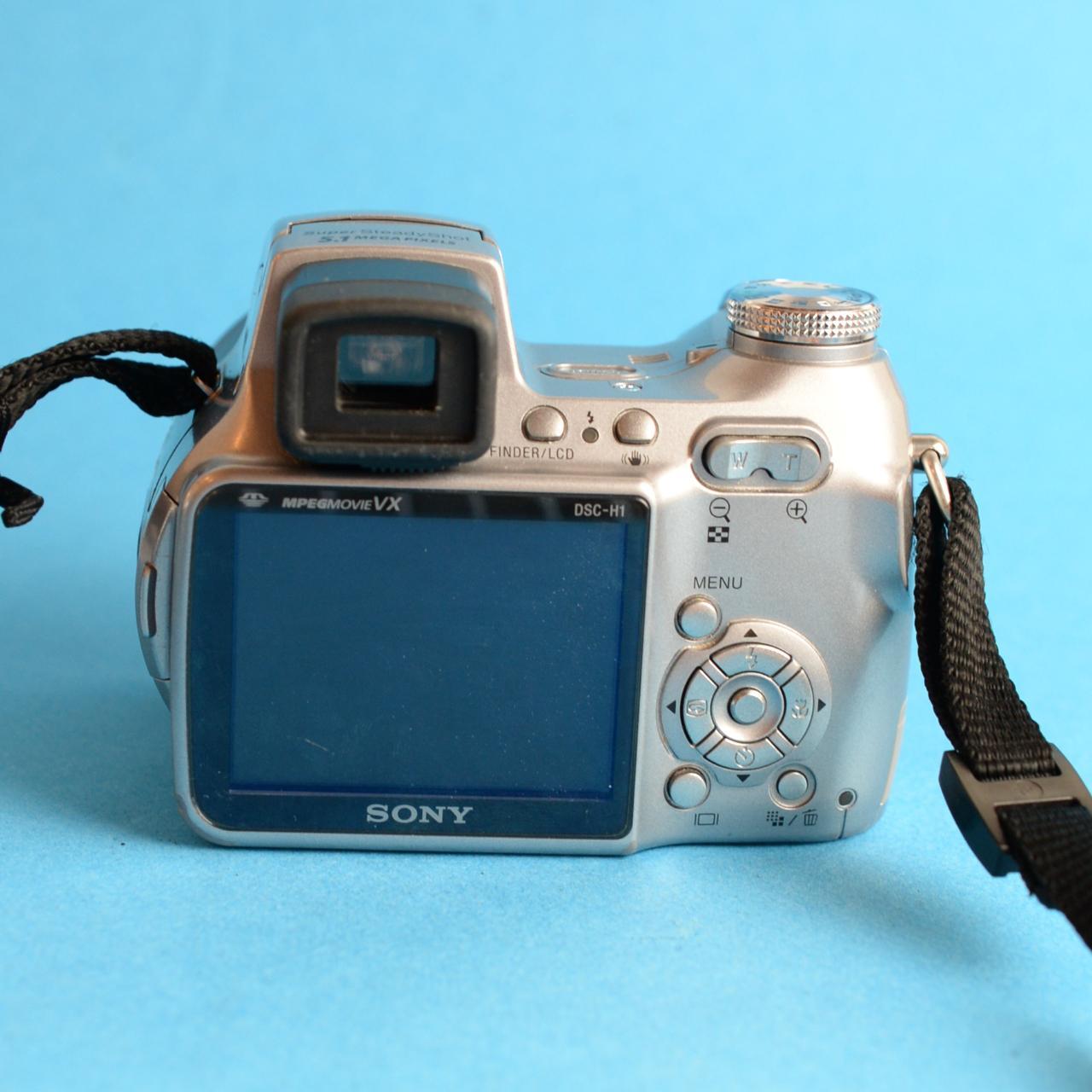 Sony Cyber-shot DSC-H1 Digital Camera | 5.1MP | Tested & Working | Silver