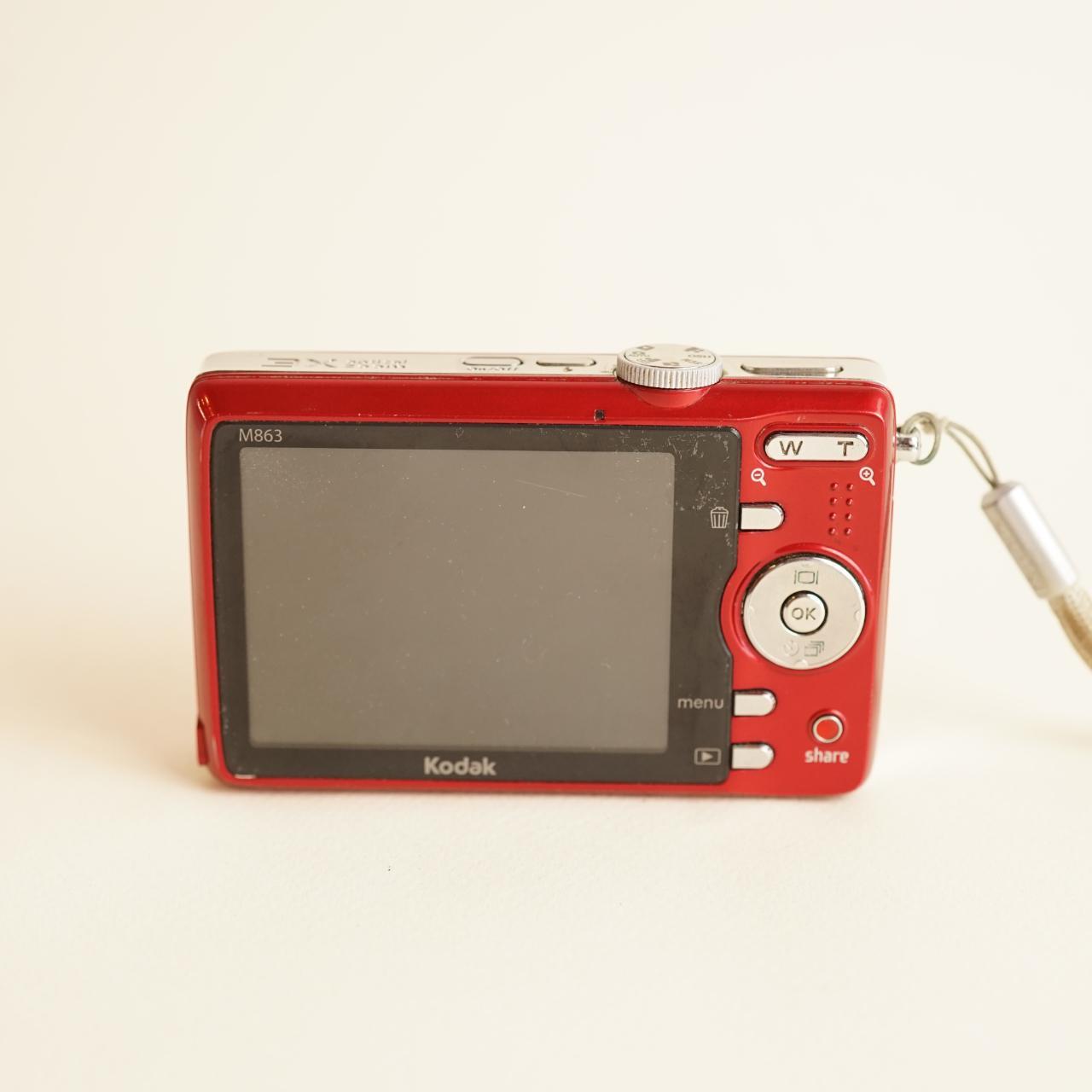 Kodak EasyShare M863 Digital Camera | 8.2MP | Tested & Working | Red