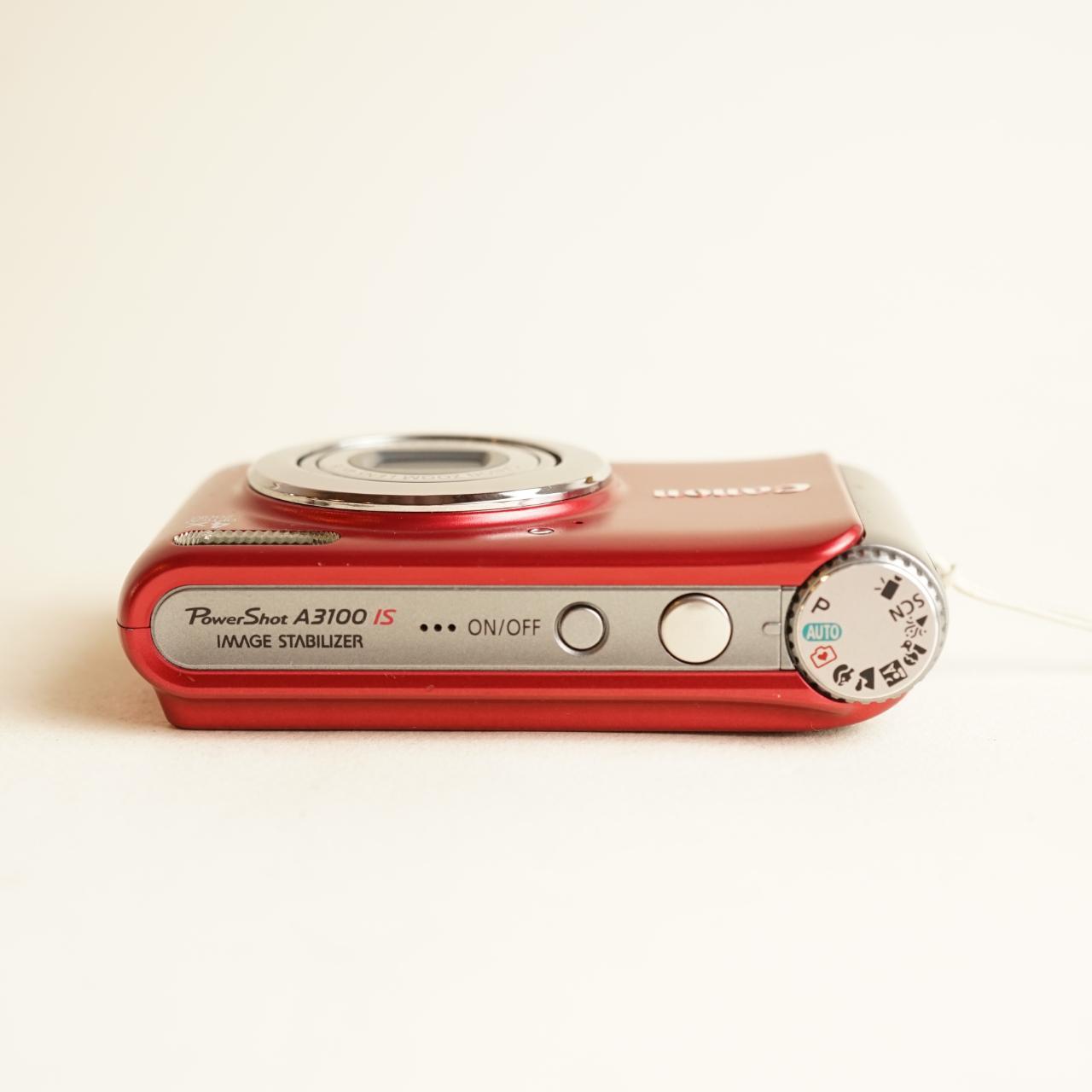 Canon PowerShot A3100 IS Digital Camera | 12.1MP | Tested & Working | Red