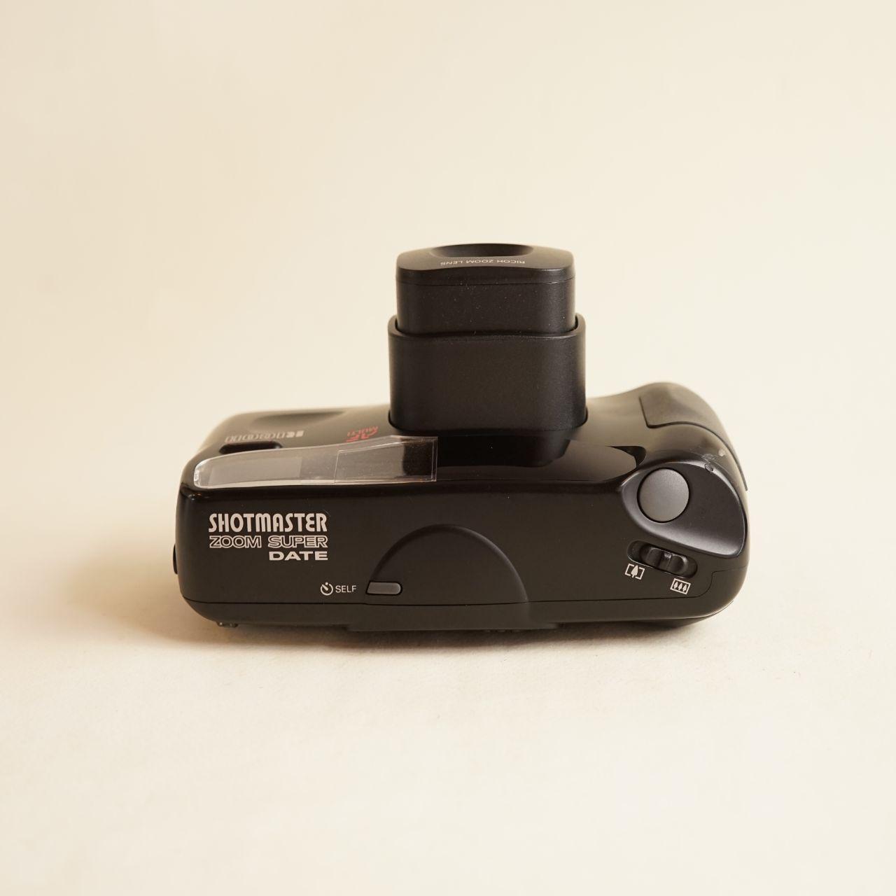 Ricoh Shotmaster Zoom Super Film Camera | 35mm Point & Shoot | Tested & Working | Black