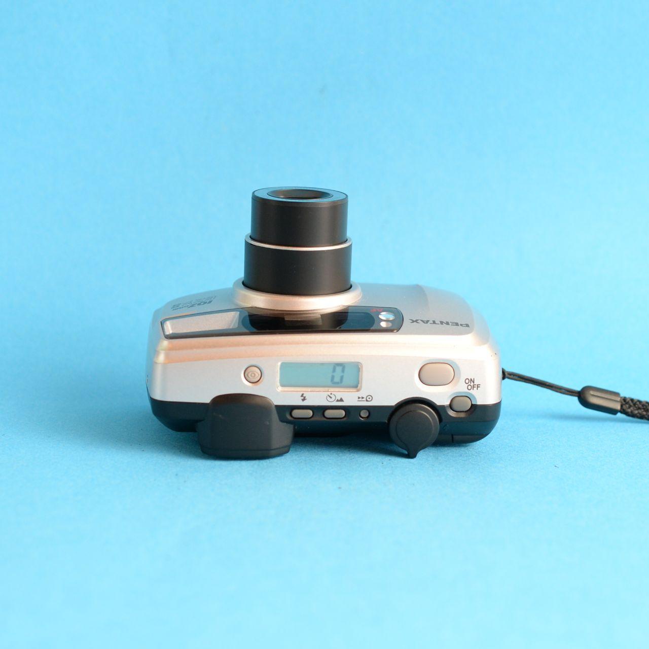 Pentax IQZoom EZY-S Film Camera | 35mm Point & Shoot | Tested & Working | Silver