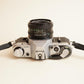 Canon AE-1 Film Camera | 35mm SLR Camera w/ 50mm Lens | Tested & Working | Black & Silver