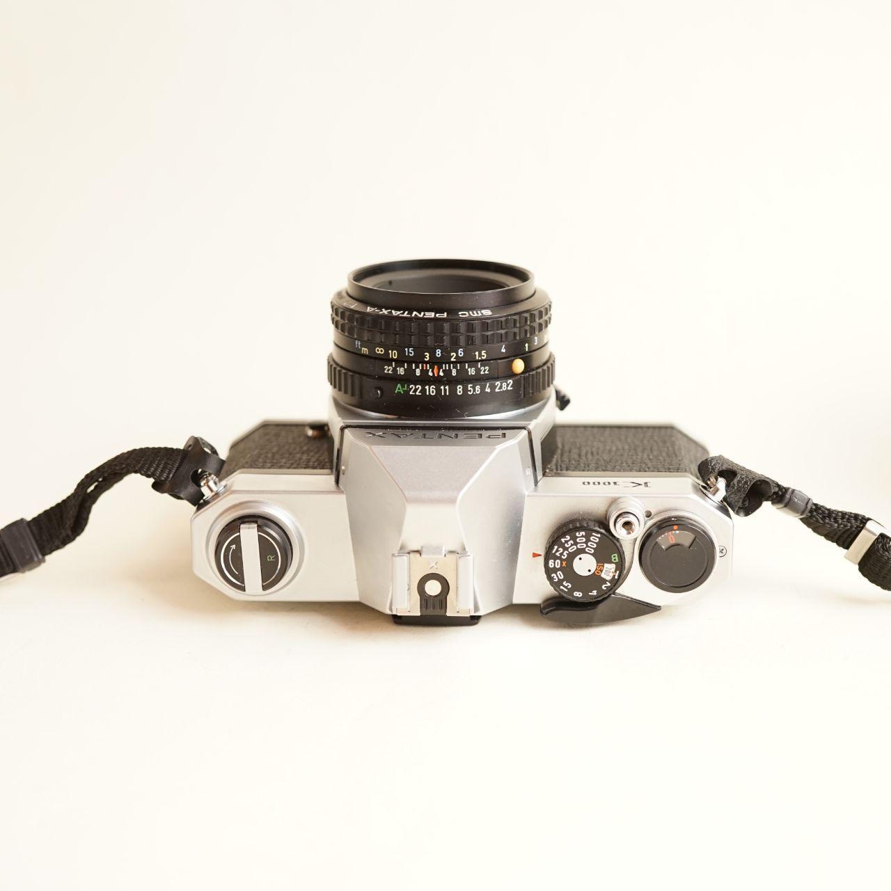 Pentax K1000 35mm SLR Film Camera | Tested & Working | Silver & Black