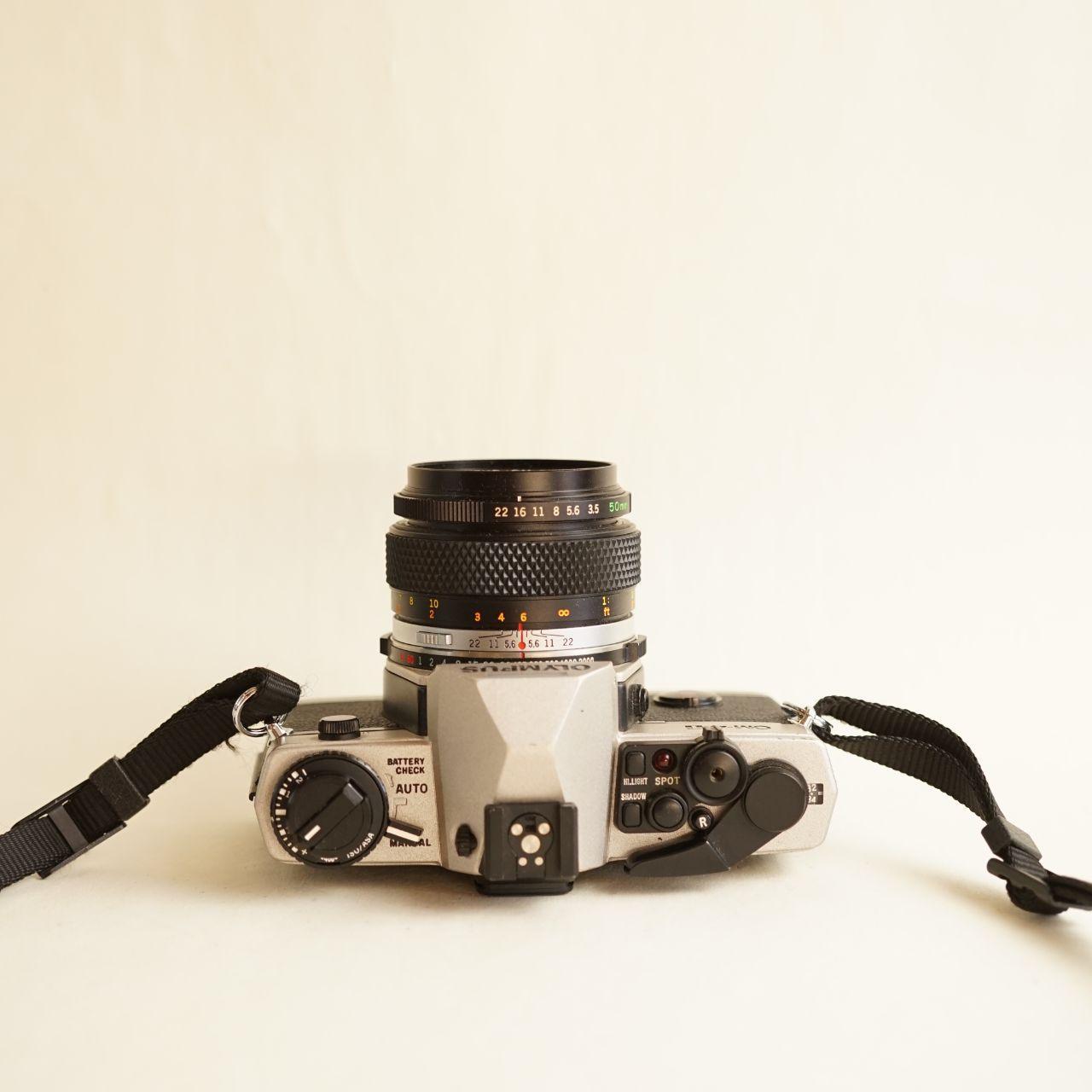 Olympus OM-4 Ti Film Camera | 35mm SLR | Tested & Working | Black & Silver