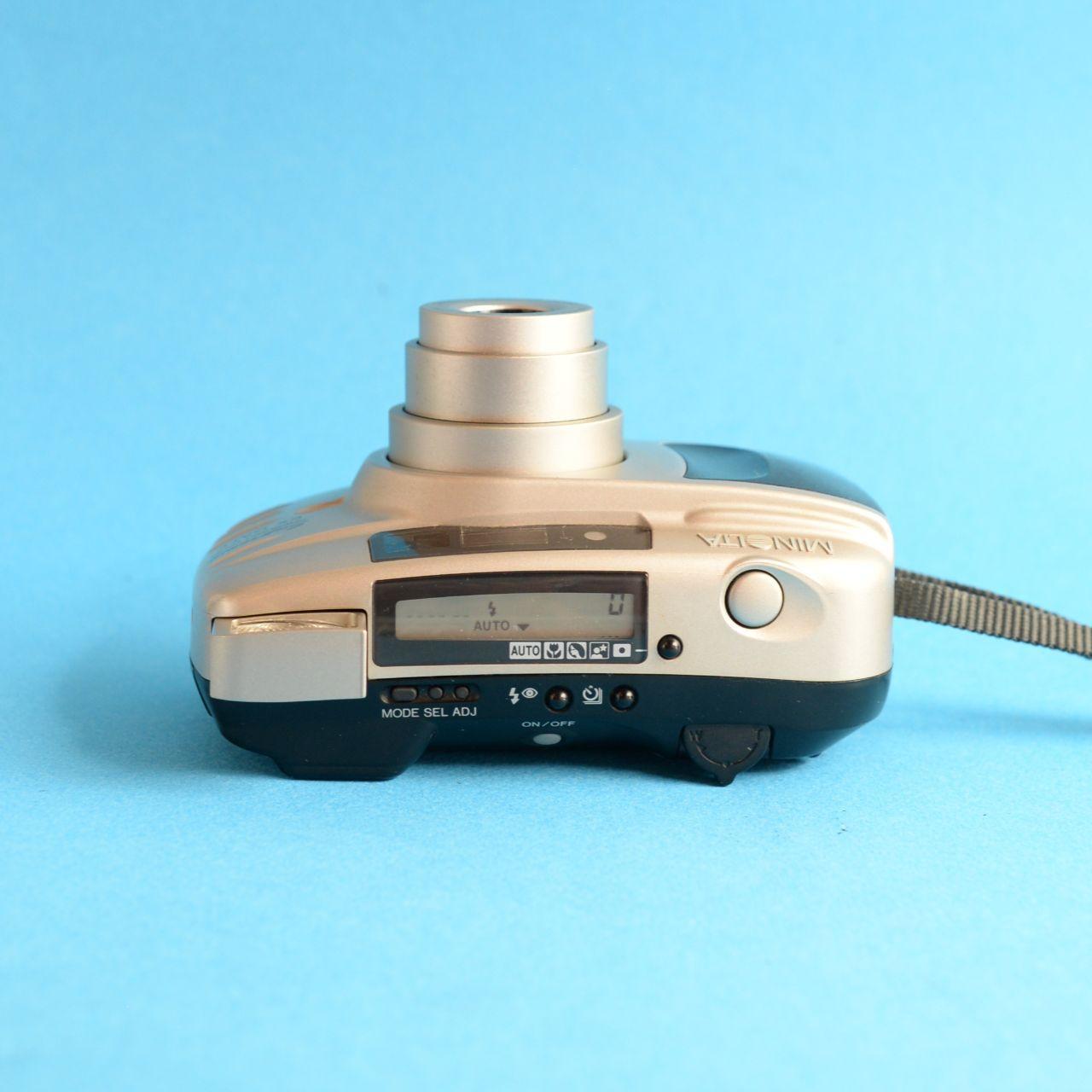 Minolta Supreme Freedom Zoom EX Date Film Camera | 35mm Point & Shoot | Silver | Tested & Working