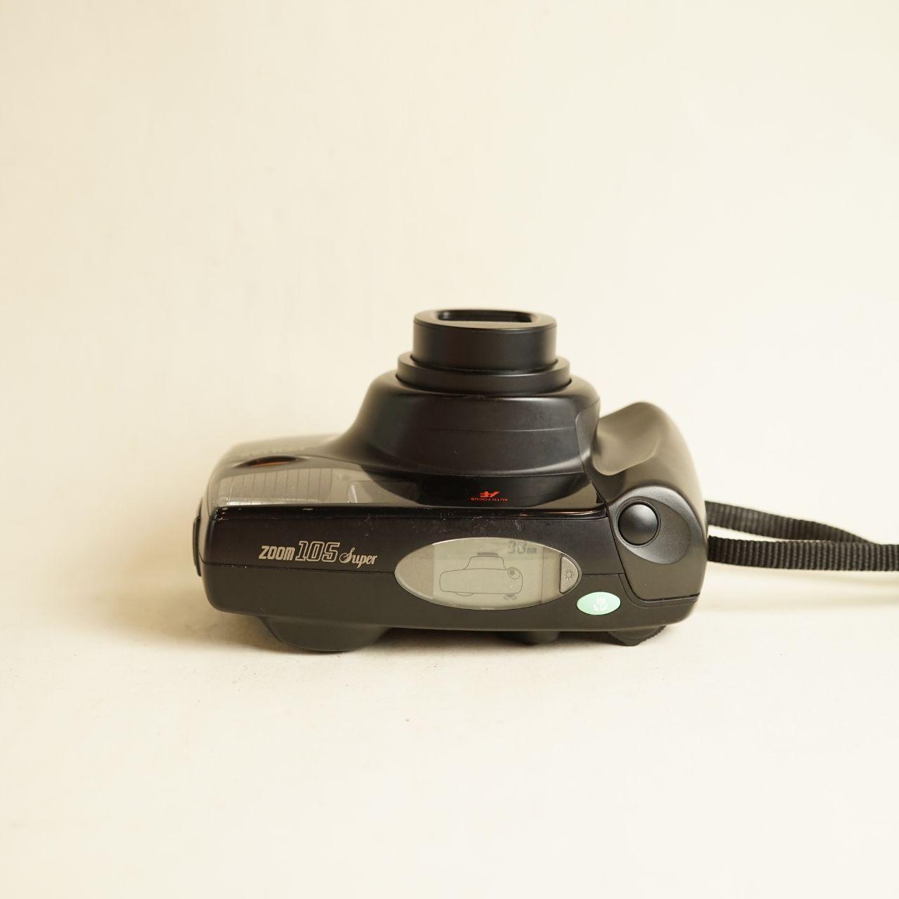 Pentax Zoom 105 Super Film Camera | 35mm Point & Shoot | Tested & Working | Black