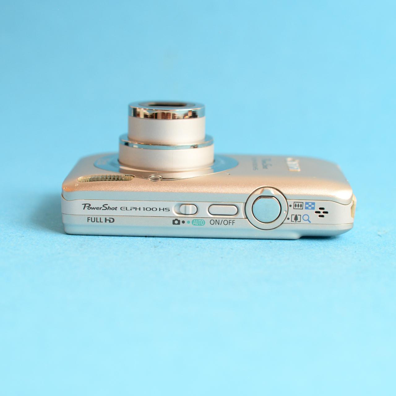Canon PowerShot ELPH 100 HS Digital Camera | 12.1MP | Tested & Working | Gray