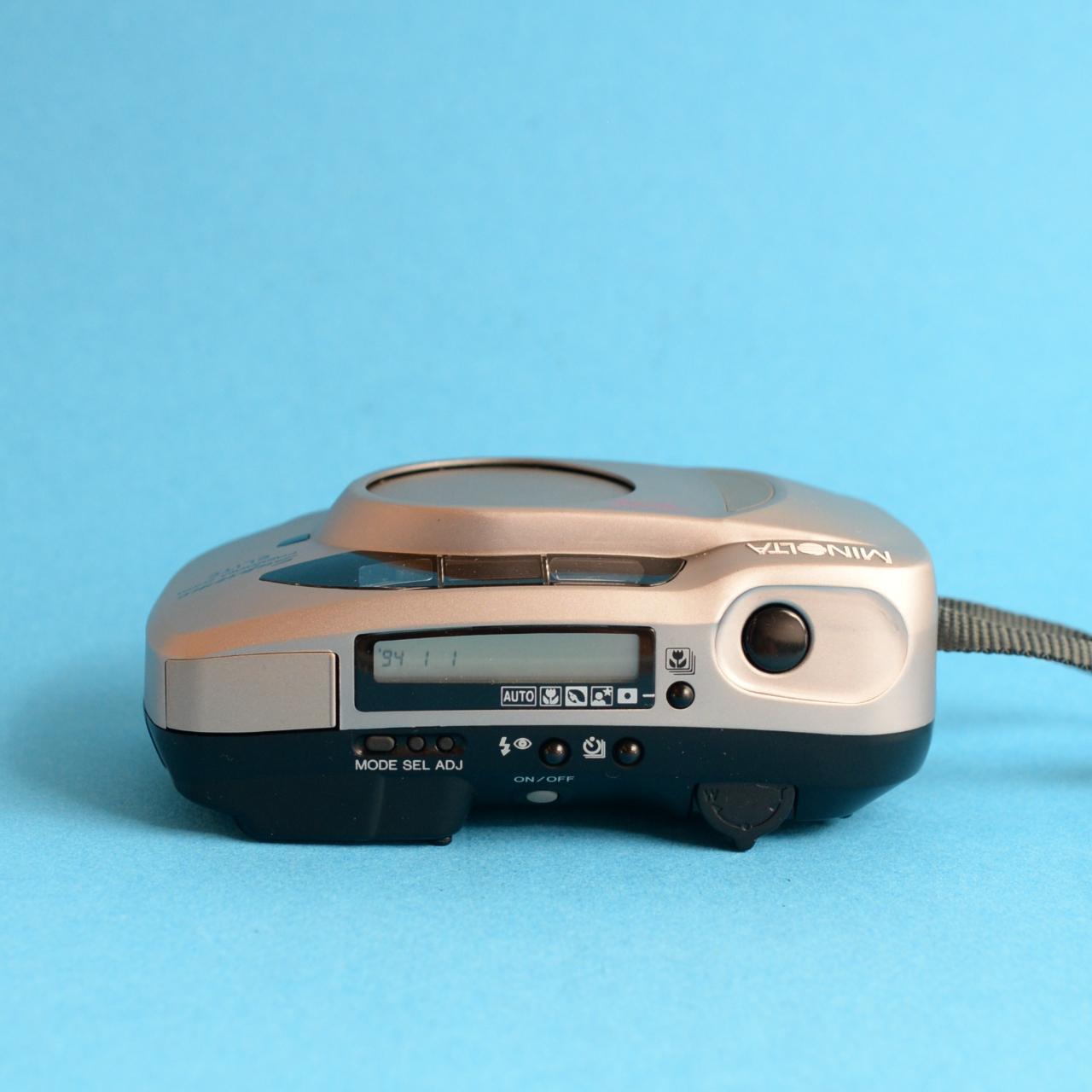 Minolta Supreme Freedom Zoom Elite Film Camera | 35mm Point & Shoot | Tested & Working | Silver