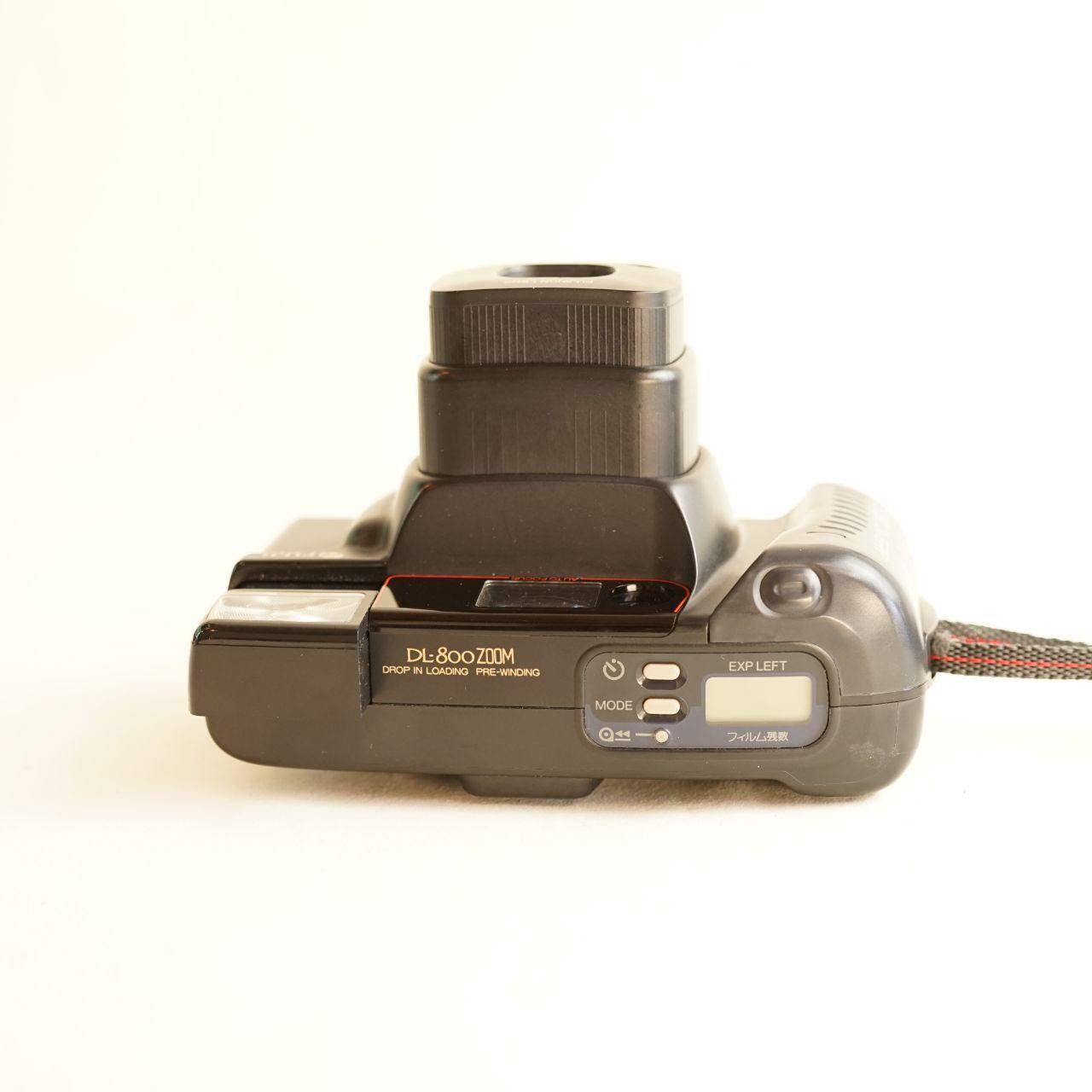 Fujifilm DL-800 Zoom Film Camera | 35mm Point & Shoot | Tested & Working | Grey & Black