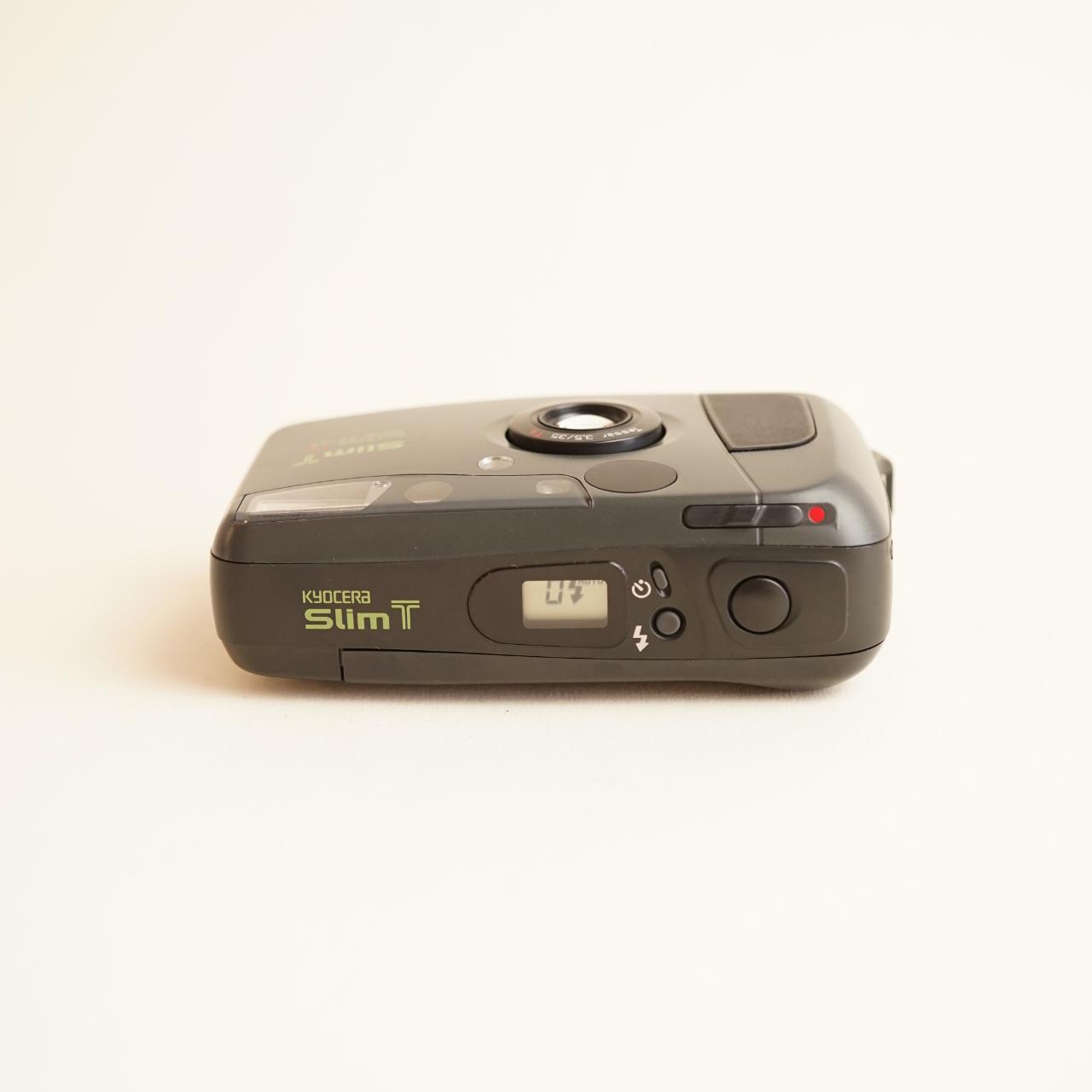 Kyocera Slim T Film Camera | 35mm Point & Shoot | Tested & Working | Grey