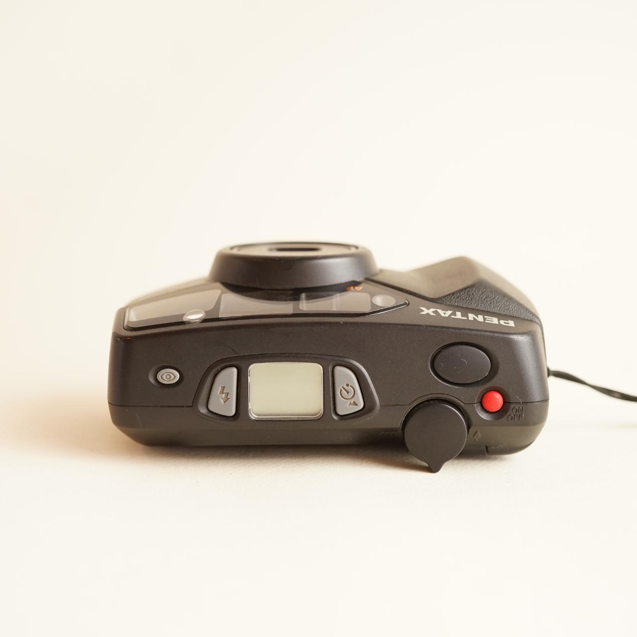 Pentax IQZoom EZY-R Film Camera | 35mm Point & Shoot | Tested & Working | Black