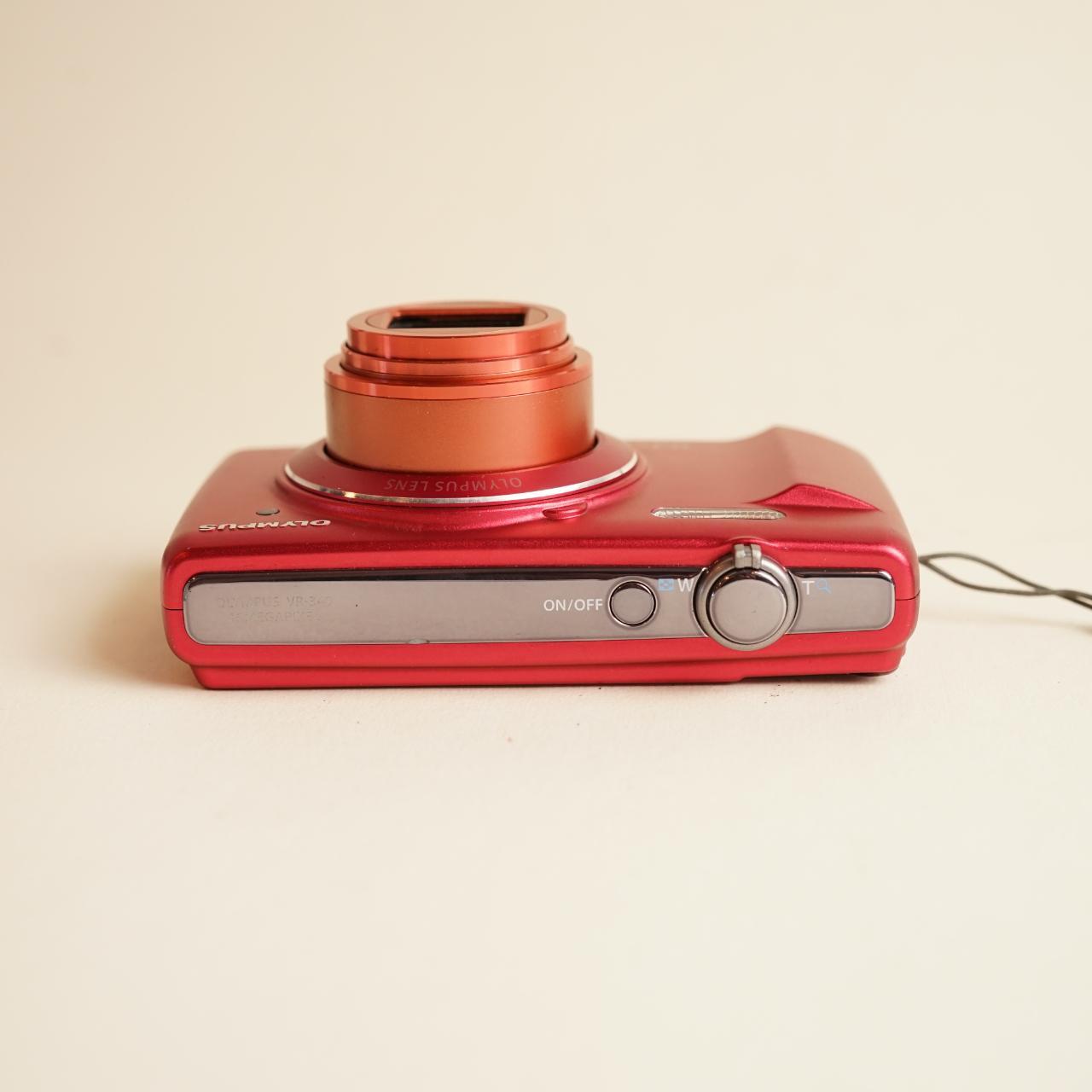 Olympus VR-340 Digital Camera | 16MP | Tested & Working | Red