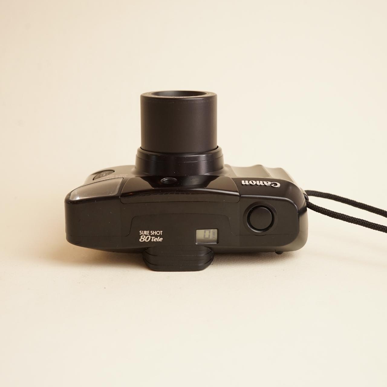 Canon SureShot 80 Tele Film Camera | 35mm Point & Shoot | Tested & Working | Black