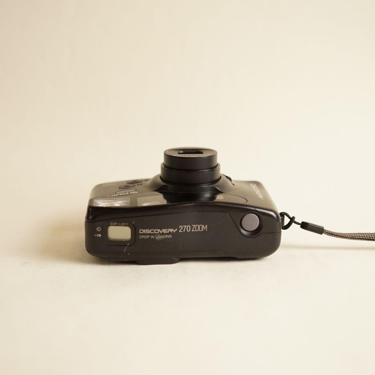 Fujifilm Discovery 270 Zoom Film Camera | 35mm Point & Shoot | Tested & Working | Silver