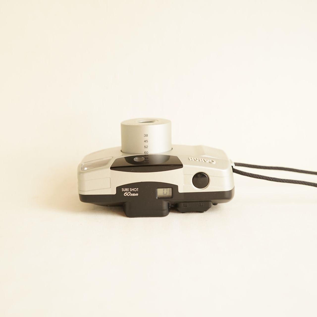 Canon SureShot 60 Zoom Film Camera | 35mm Point & Shoot | Tested & Working | Silver