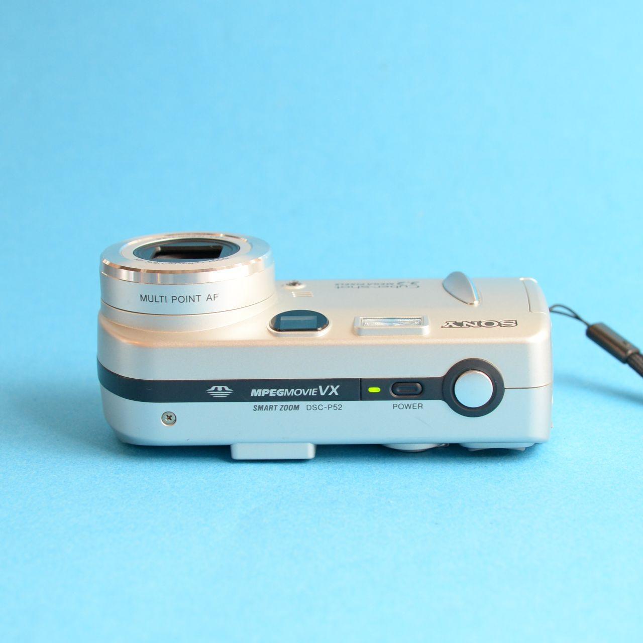 Sony Cybershot DSC-P52 Digital Camera | 3.2MP | Tested & Working | Silver