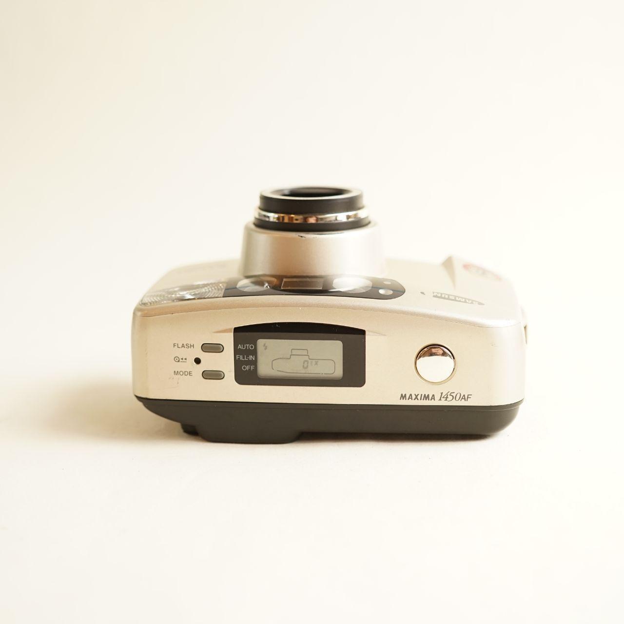 Samsung Maxima 1450AF Film Camera | 35mm Point & Shoot | Tested & Working | Cream