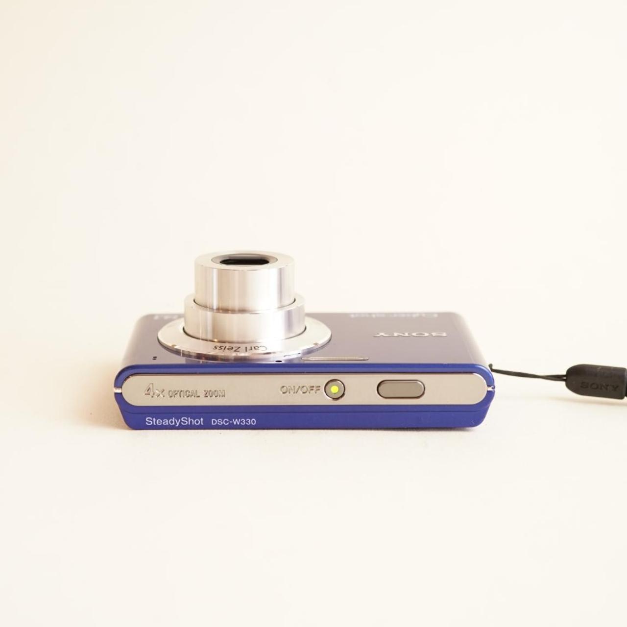 Sony CyberShot DSC-W330 Digital Camera | 14.1MP | Tested & Working | Blue
