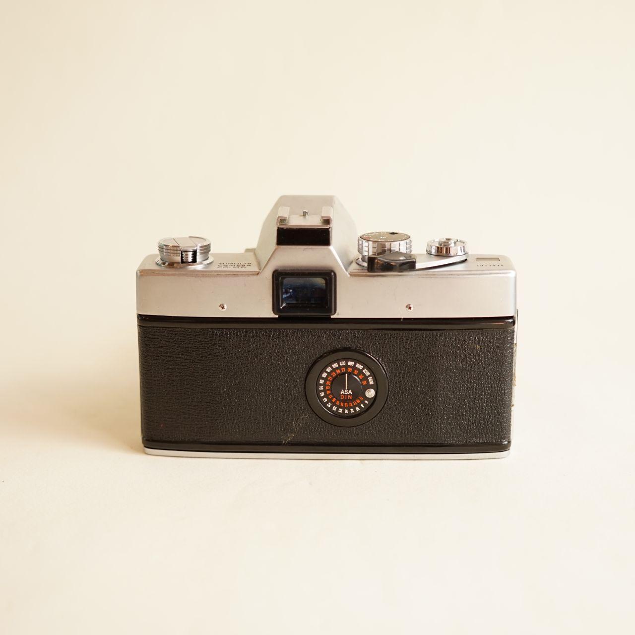 Minolta SRT 101 35mm SLR Film Camera with Minolta MD Zoom 28–70mm Lens | FULLY CLA’d | Silver & Black