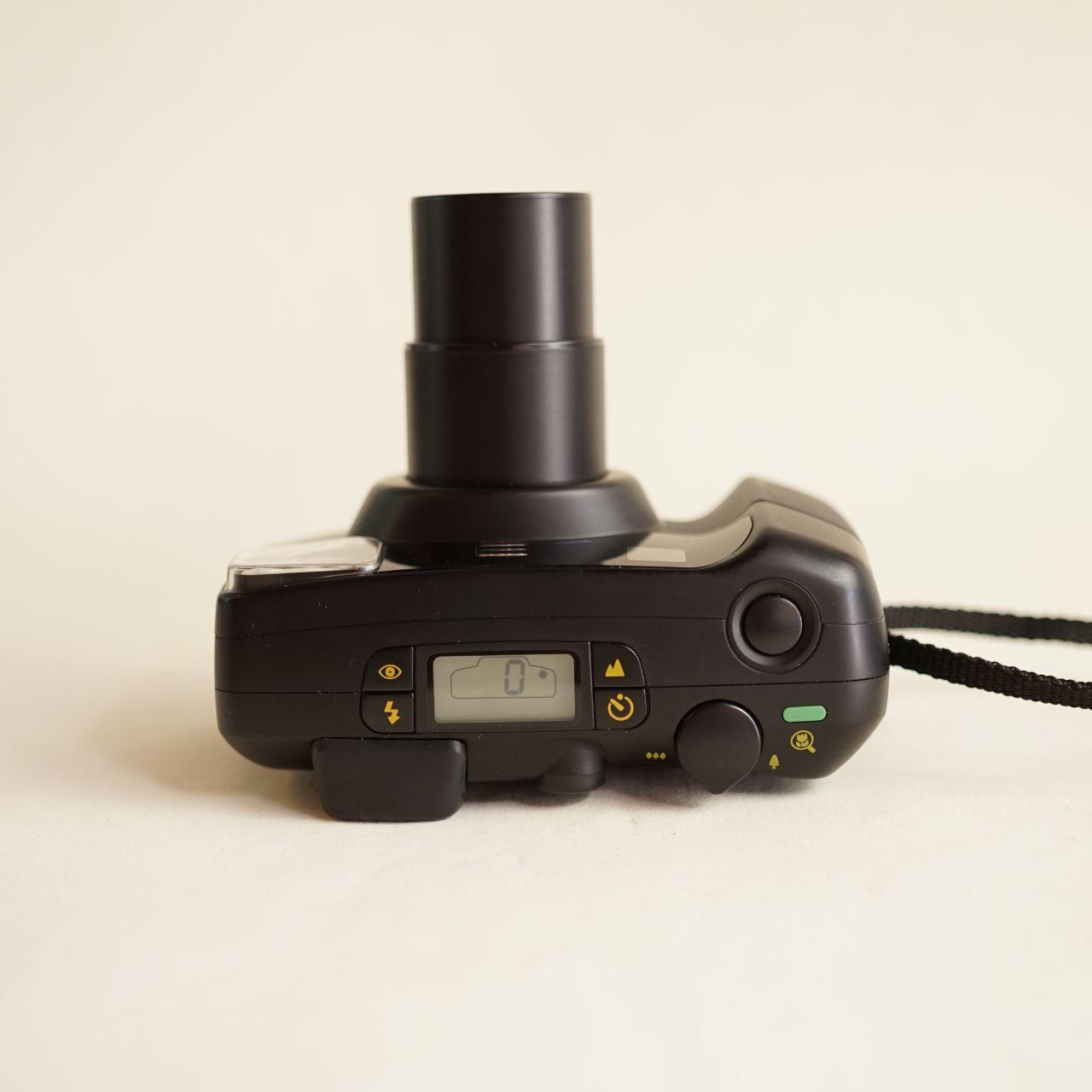 Pentax IQZoom 110 Film Camera | 35mm Point & Shoot | Tested & Working | Black