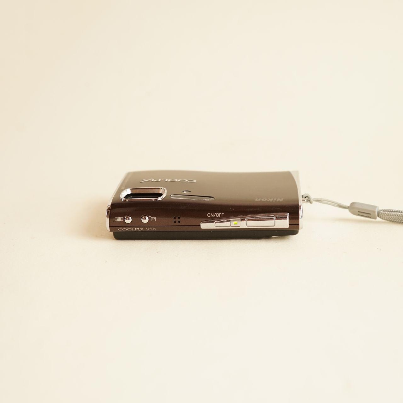 Nikon Coolpix S50 Digital Camera | 7.2MP | Tested & Working | Brown