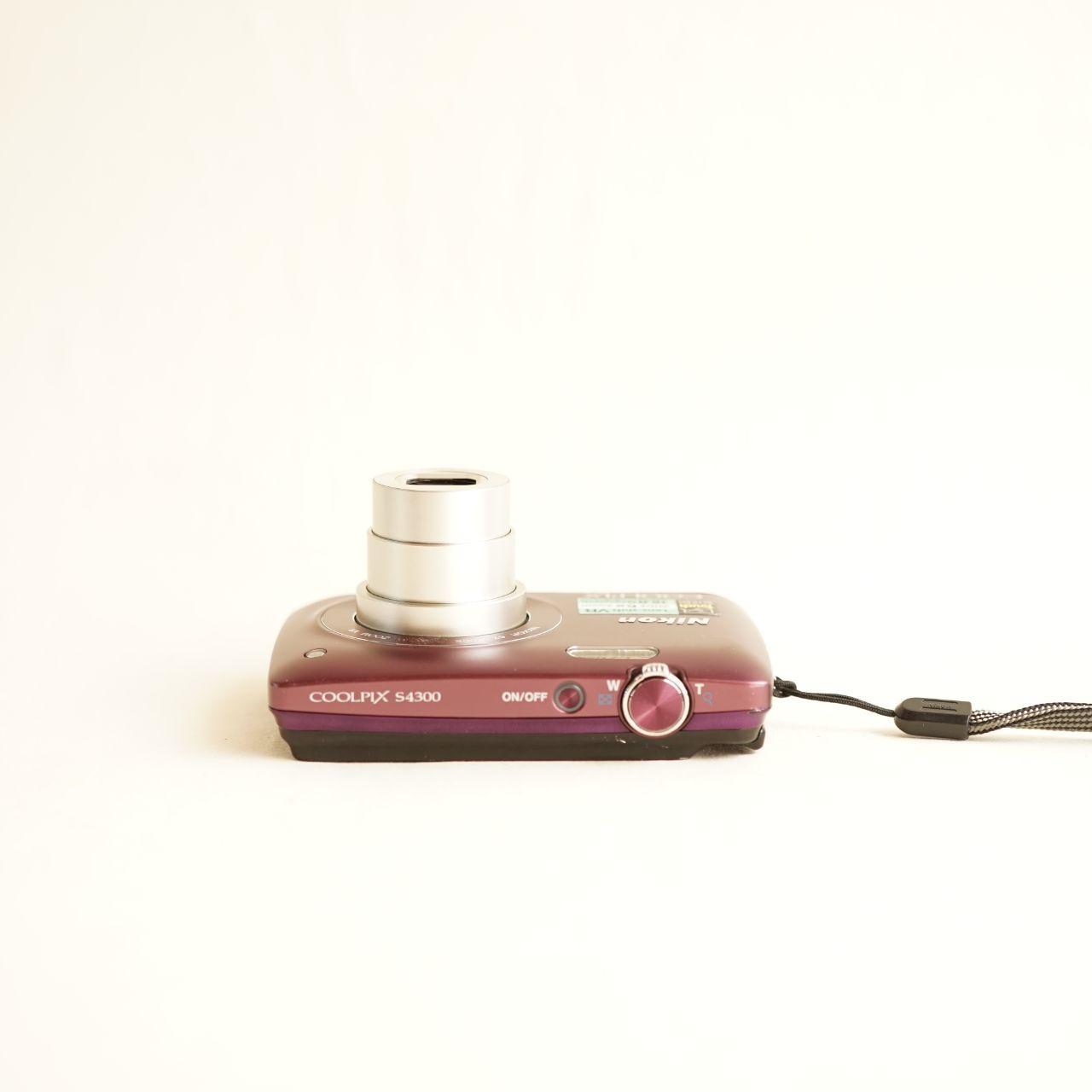 Nikon Coolpix S4300 Digital Camera | 16.0MP | Tested & Working | Maroon