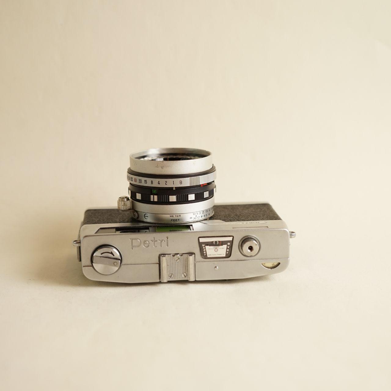 Petri 7S Film Camera | 35mm Rangefinder | Tested & Working | Silver & Black