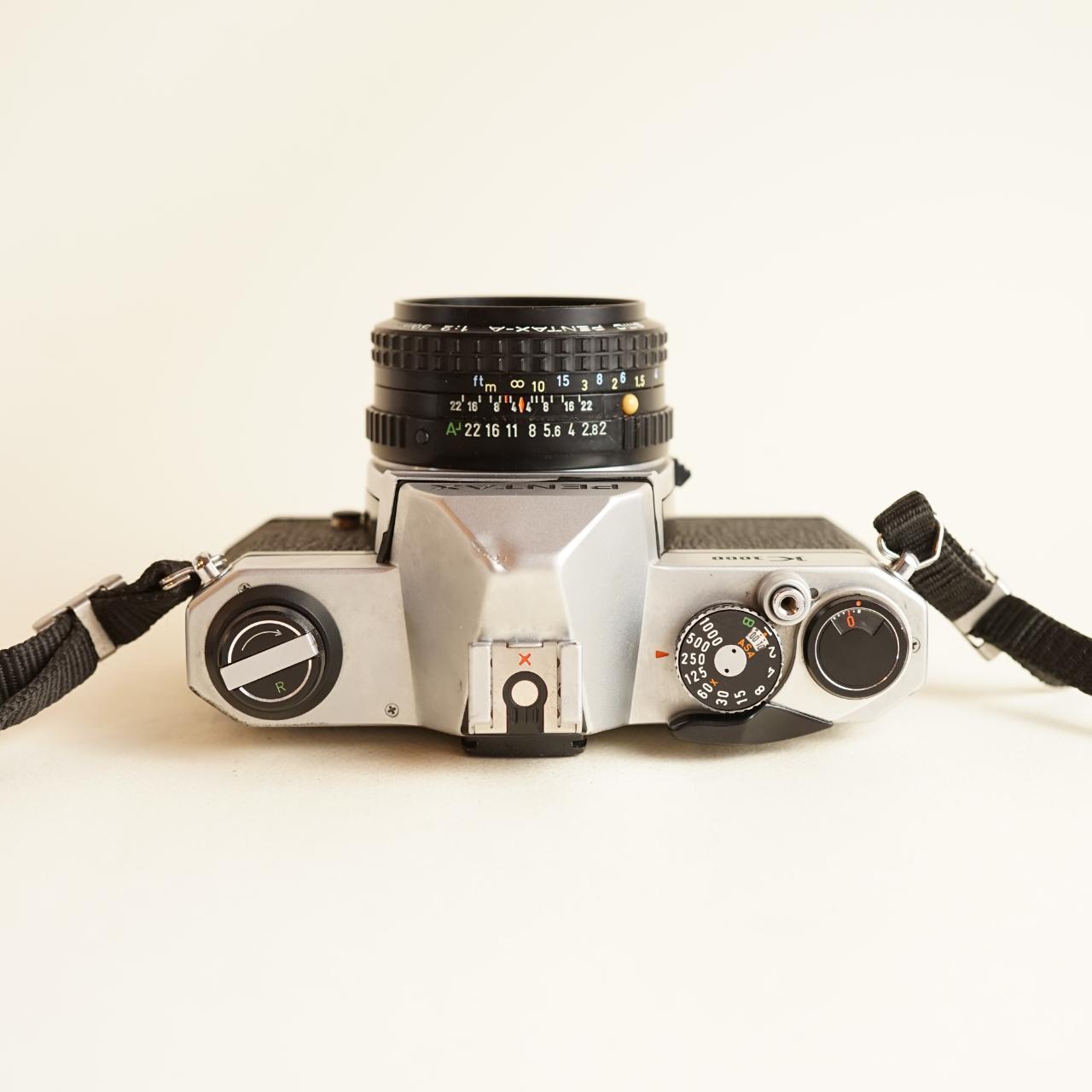 Pentax K1000 35mm SLR Film Camera | Tested & Working | Silver & Black