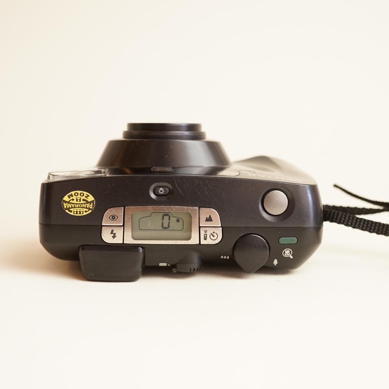 Pentax IQZoom 120 Film Camera | 35mm Point & Shoot | Tested & Working | Black