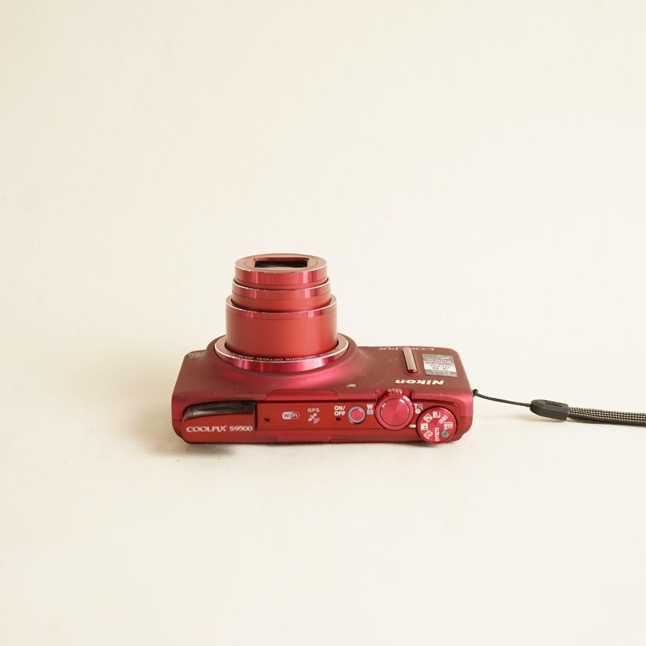 Nikon Coolpix S9500 Digital Camera | 18.1MP | Tested & Working | Red