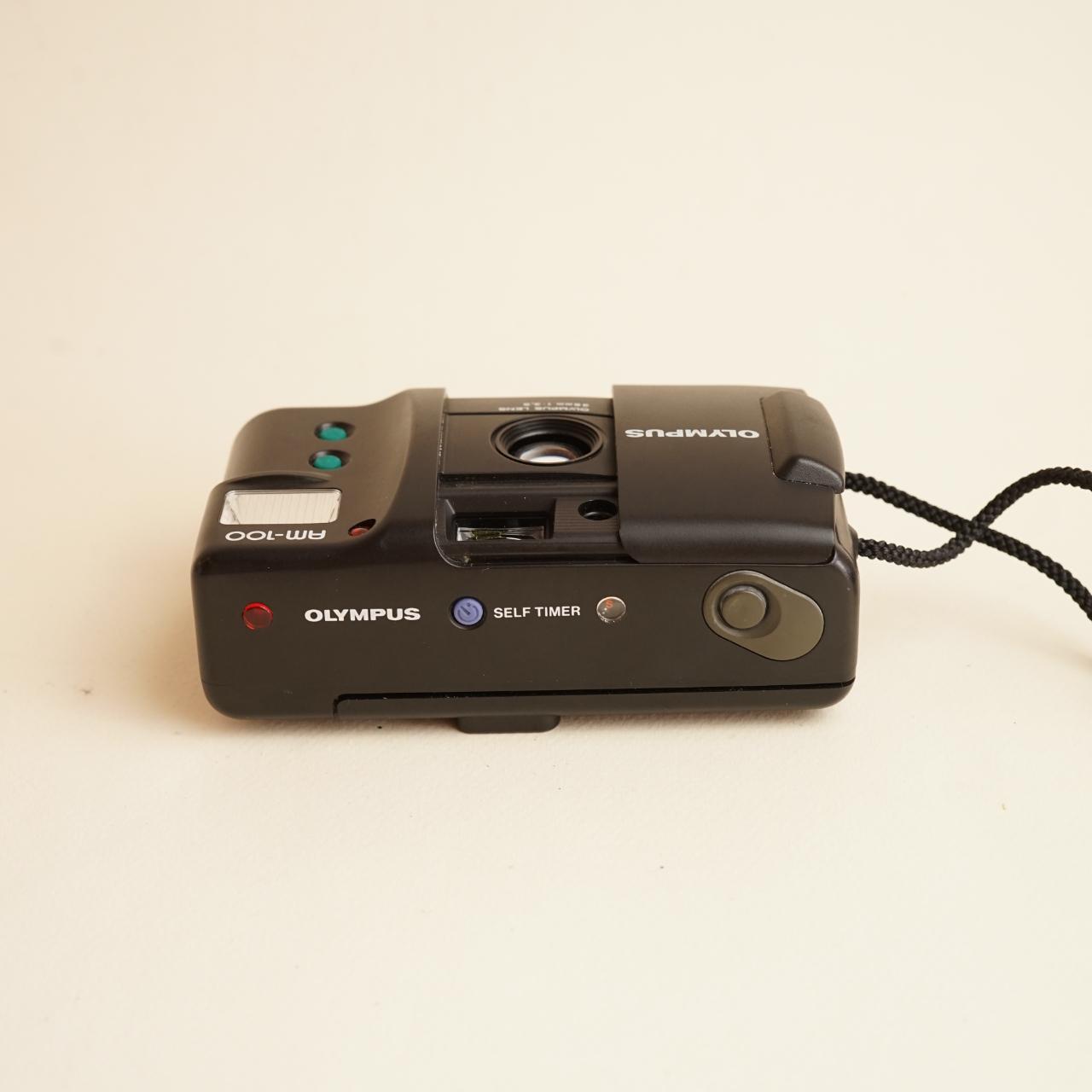 Olympus AM-100 Film Camera | 35mm Point & Shoot | Tested & Working | Black
