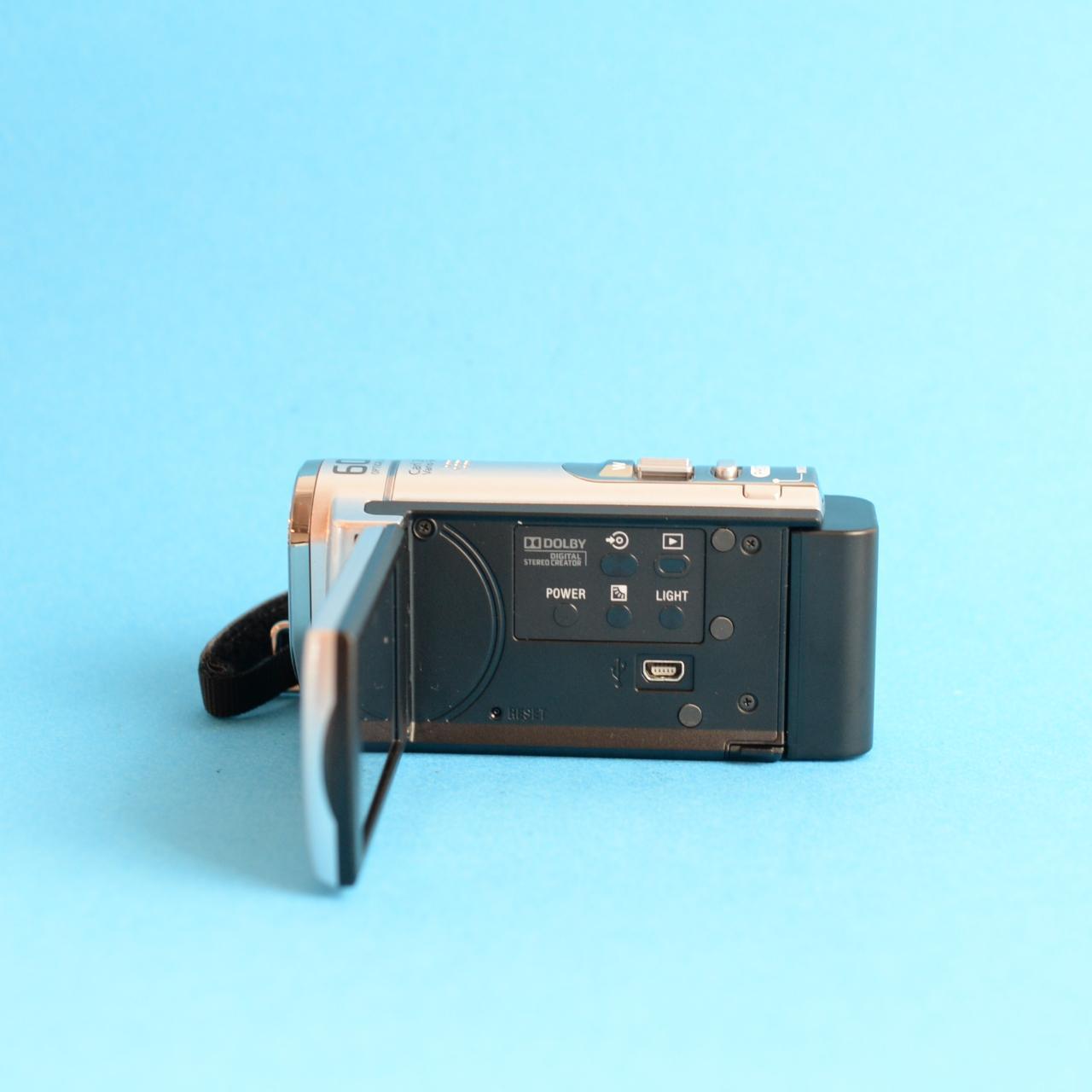 Sony Handycam DCR-SX63 Camcorder | 60x Zoom | Read Description | Silver