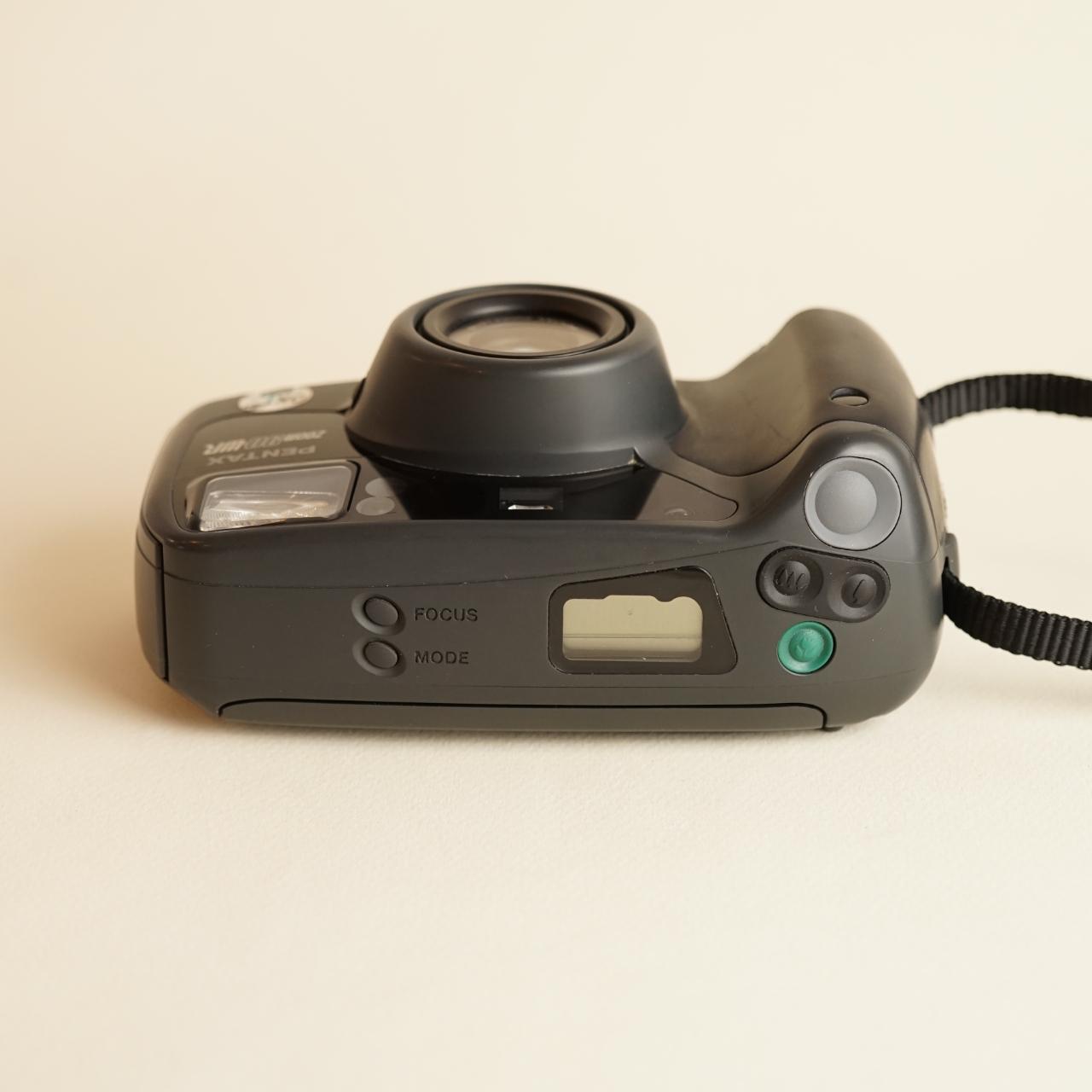 Pentax Zoom 90-WR Film Camera | 35mm Point and Shoot | Tested & Working | Dark Grey & Black