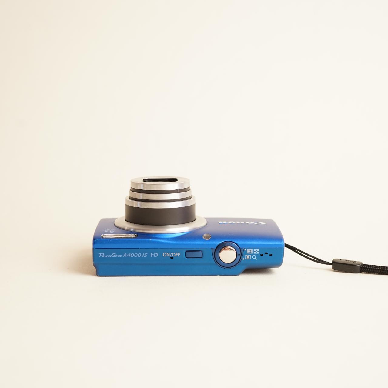 Canon PowerShot A4000 IS Digital Camera | 16MP | Tested & Working | Blue