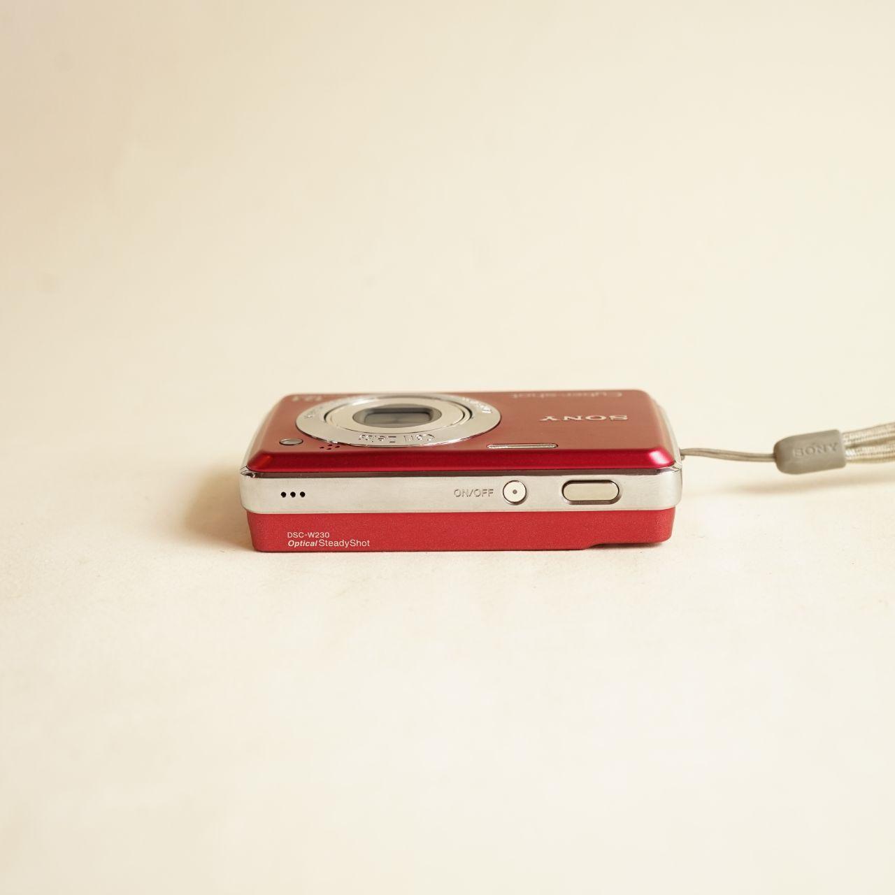 Sony Cyber-shot DSC-W230 Digital Camera | 12.1MP | Tested & Working | Red