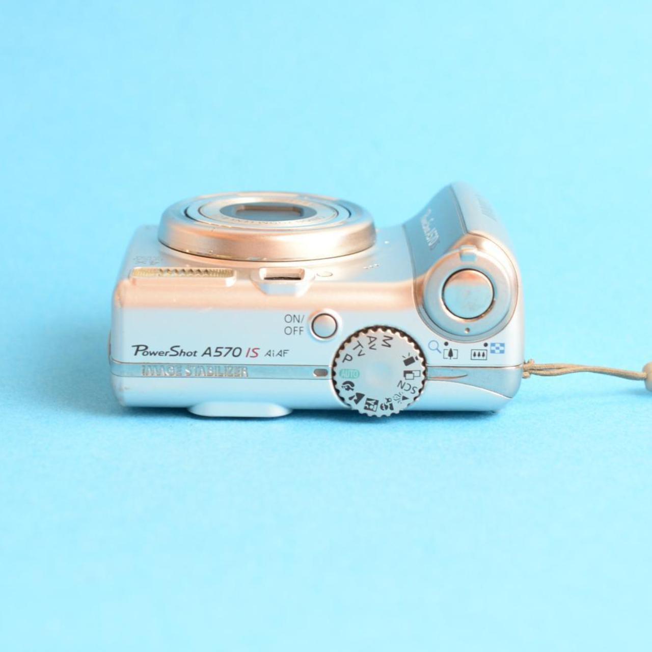 Canon PowerShot A570 IS Digital Camera | 7.1MP | Tested & Working | Silver