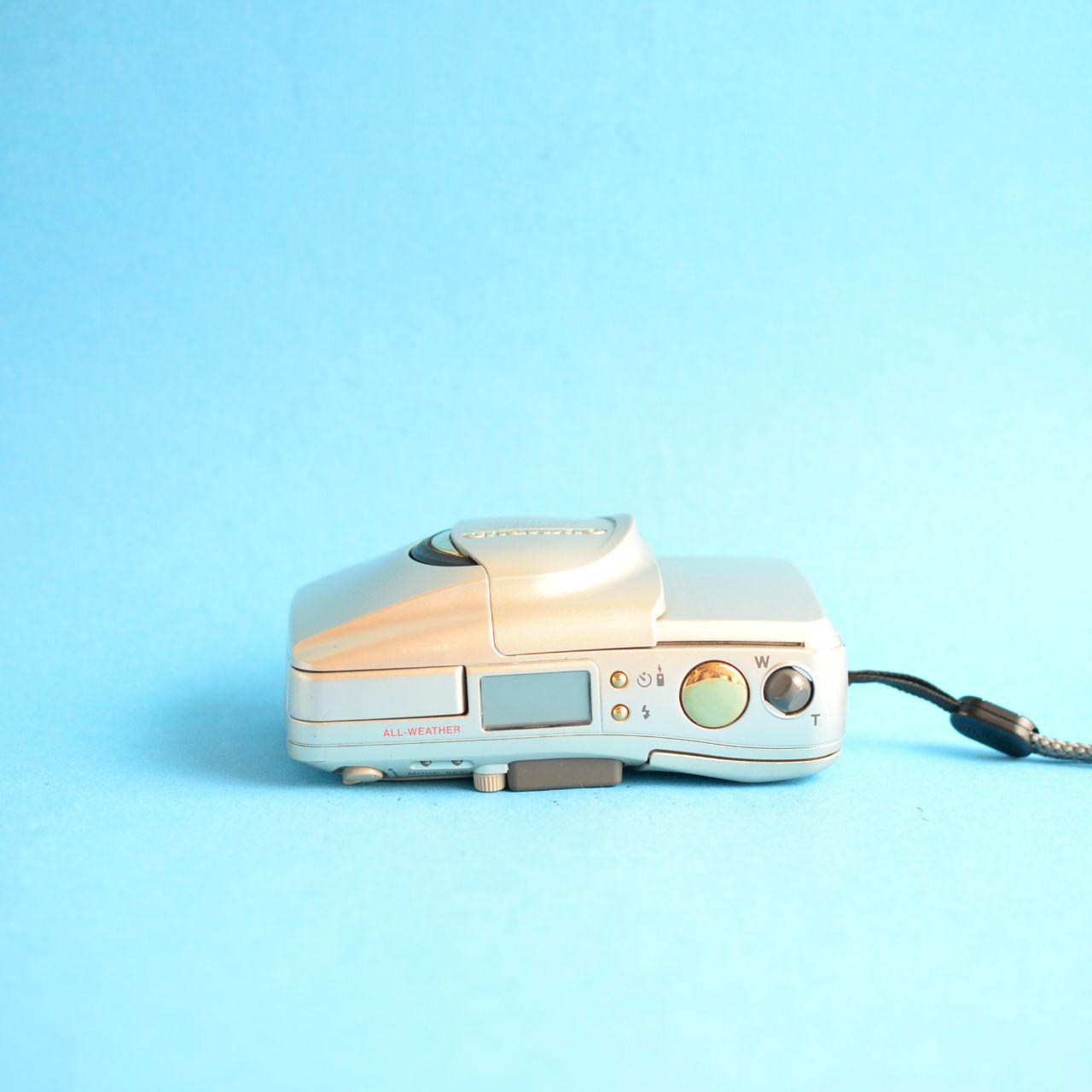 Olympus Infinity Stylus Zoom 115 Deluxe Film Camera | 35mm Point & Shoot | Tested & Working | Gold