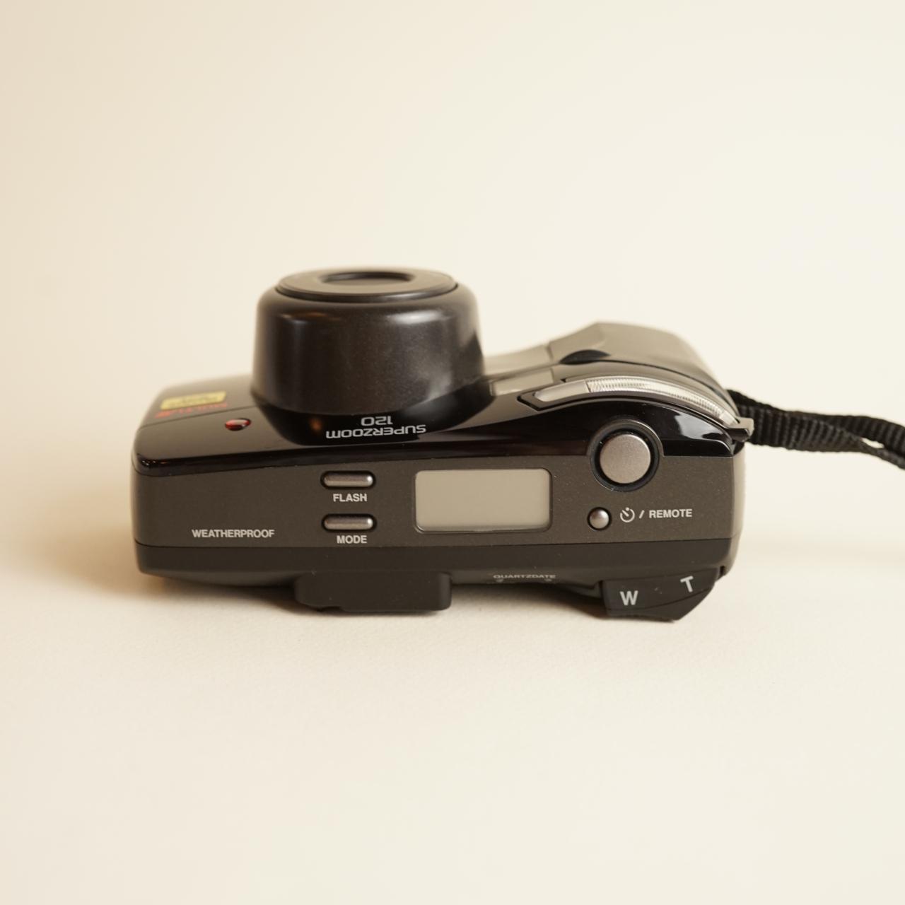 Olympus Superzoom 120 35mm Film Camera | Tested & Working | Silver