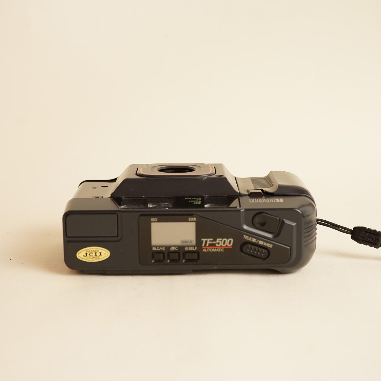 Ricoh TF-500 Film Camera | 35mm Point & Shoot | Black | Tested & Working