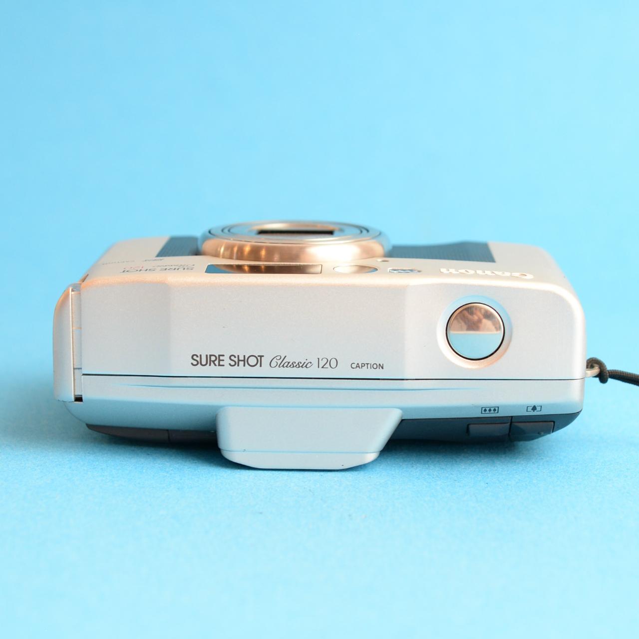 Canon SureShot Classic 120 Film Camera | 35mm Point & Shoot | Tested & Working | Silver