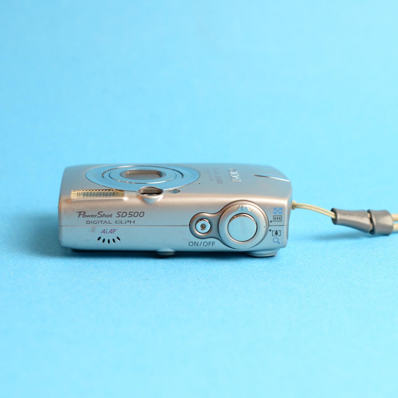 Canon PowerShot SD500 Digital Camera | 7.1MP | Tested & Working | Silver