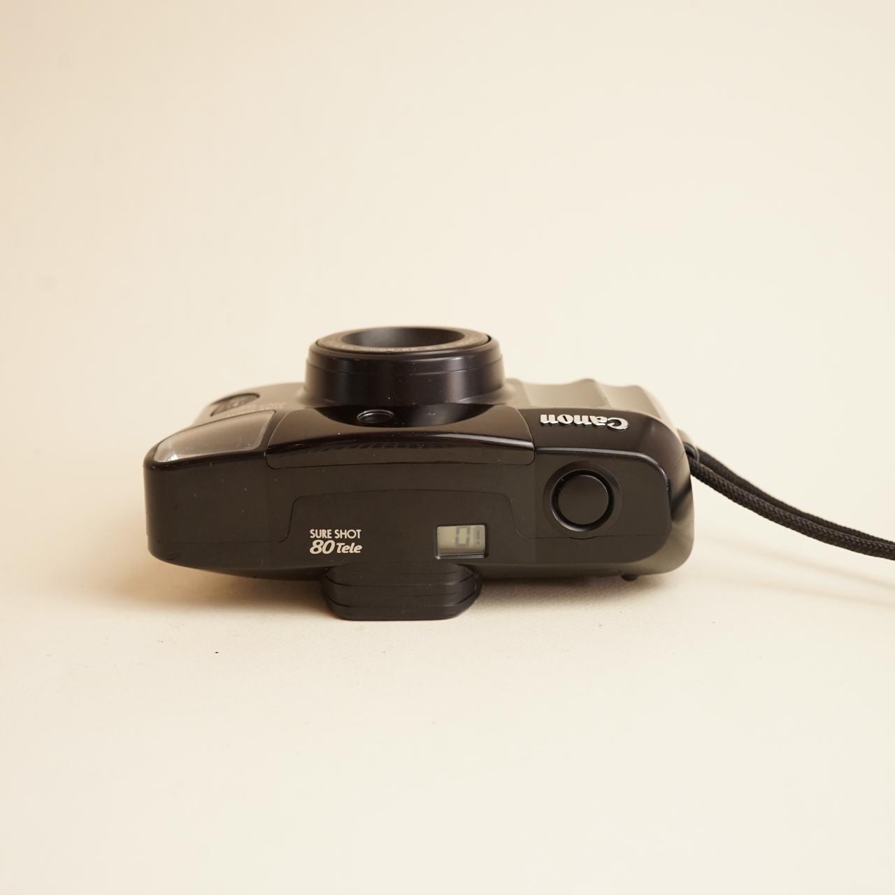 Canon SureShot 80 Tele Film Camera | 35mm Point & Shoot | Tested & Working | Black