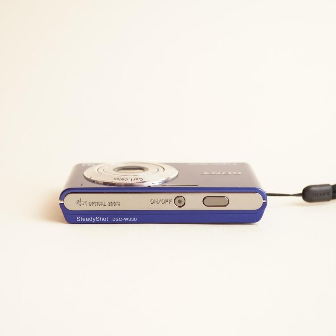 Sony CyberShot DSC-W330 Digital Camera | 14.1MP | Tested & Working | Blue