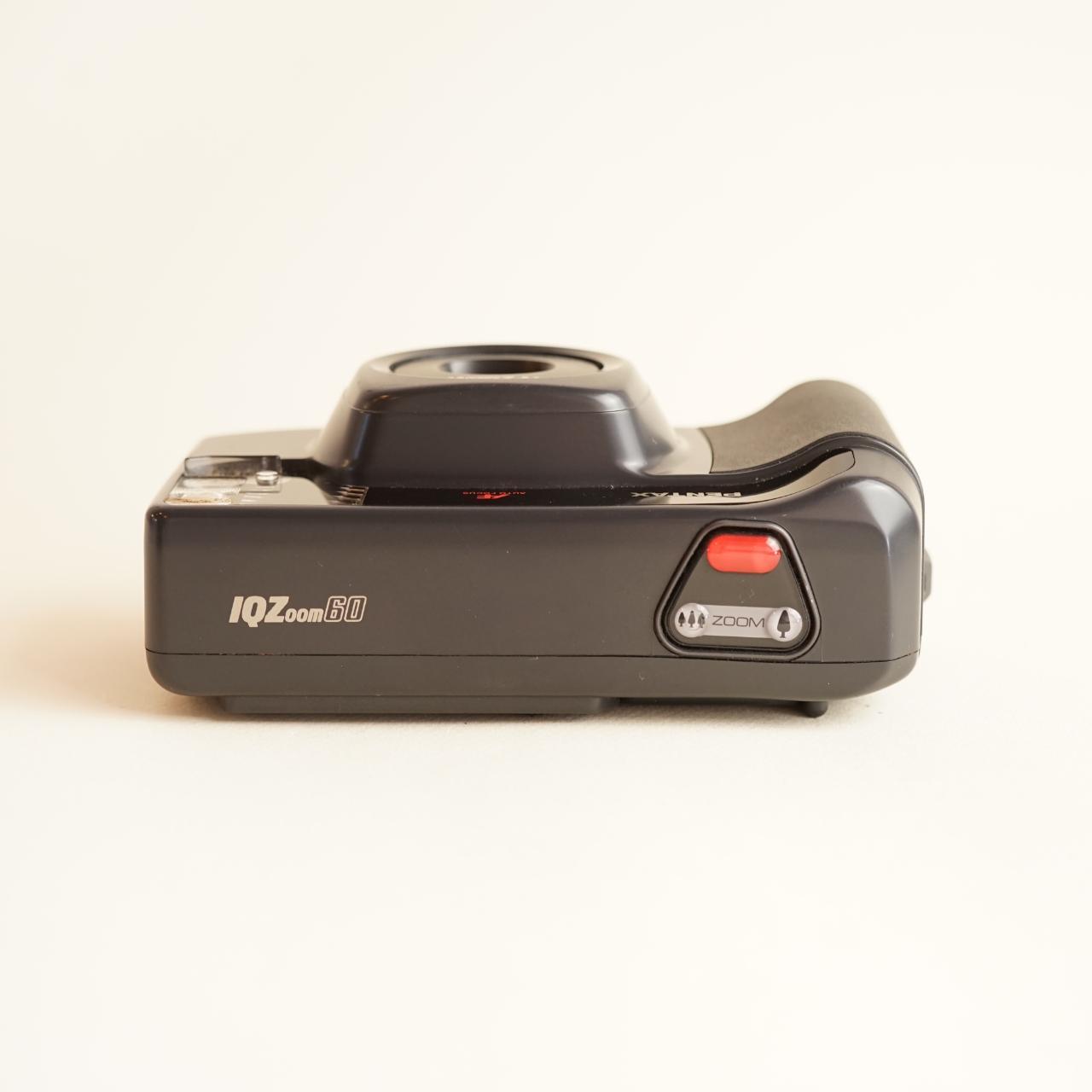 Pentax IQZoom 60 Film Camera | 35mm Point & Shoot | Tested & Working | Grey & Black