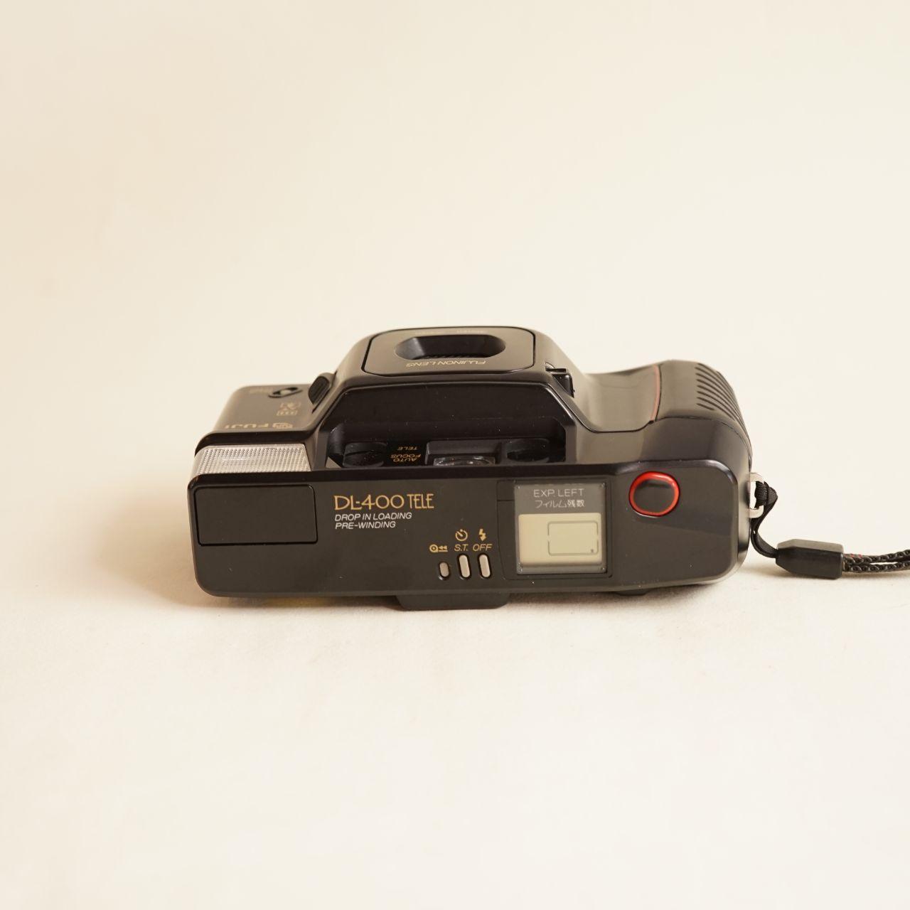 Fujifilm DL-400 Tele Film Camera | 35mm Point & Shoot | Tested & Working | Black